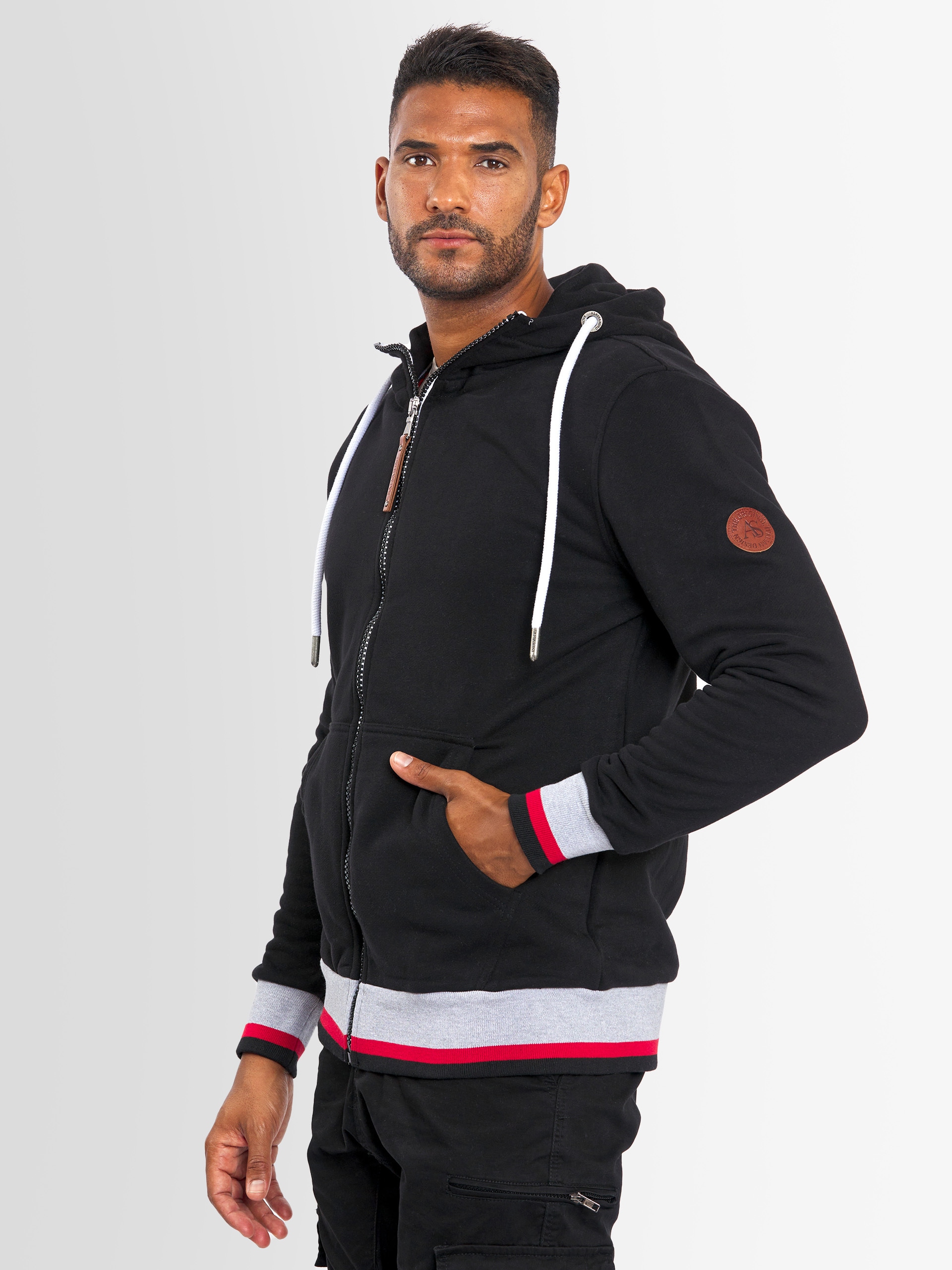 Alessandro Salvarini Sweatjacke »Alessandro Salvarini Herren Hoodie AS310«