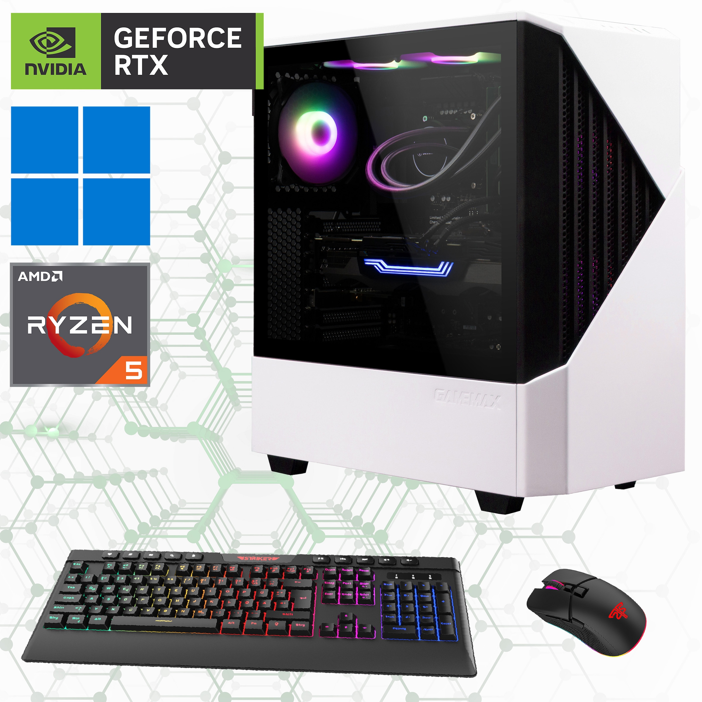 Gaming-PC »Horizon 7330«, Gen4 SSD, Windows 11