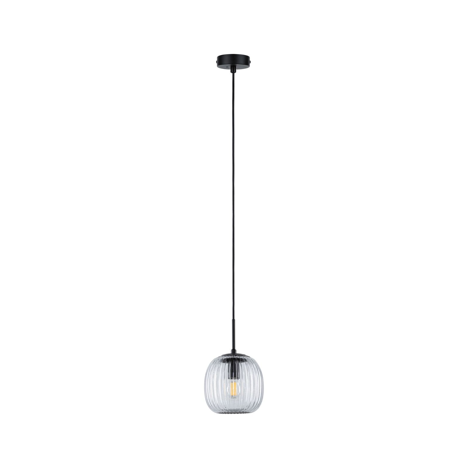 Paulmann Pendelleuchte »Ruya E14 max. 20W Glas, Schwarz matt«, 1 flammig, Leuchtmittel E14 | ohne Leuchtmittel