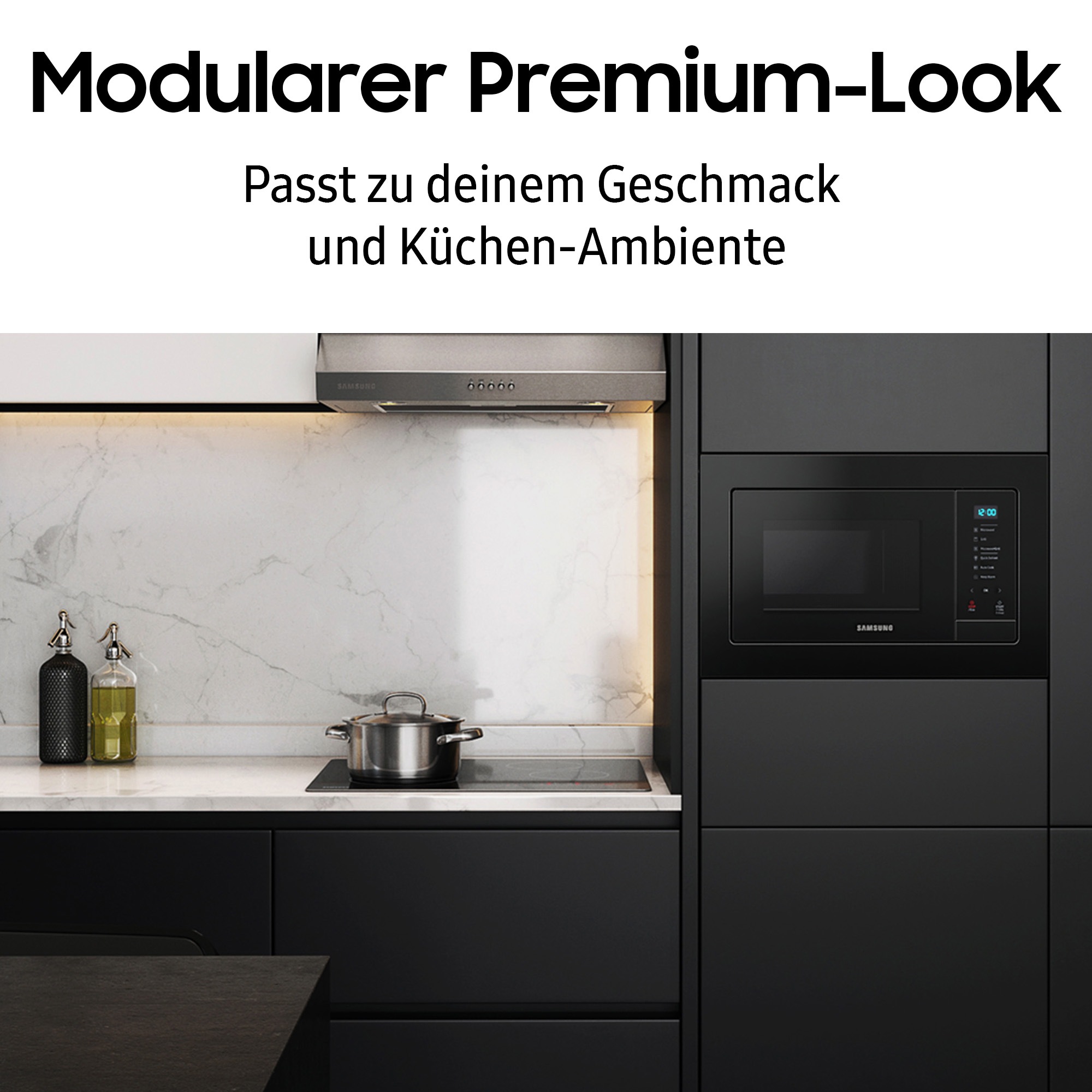 Samsung Mikrowelle »MG20A7013CB/EG«, Mikrowelle-Grill, Garen, Backen & Grillen mit pflegeleichten Keramik-Emaille Innenraum