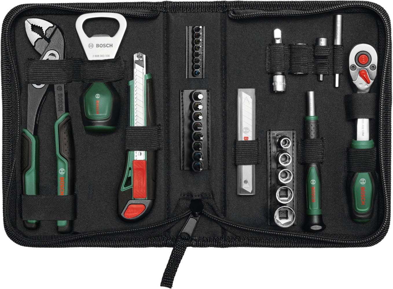Bosch Home & Garden DIY-Adventskalender »DIY Handwerkzeuge Adventskalender 2026« für Erwachsene Werkzeugset in Tasche