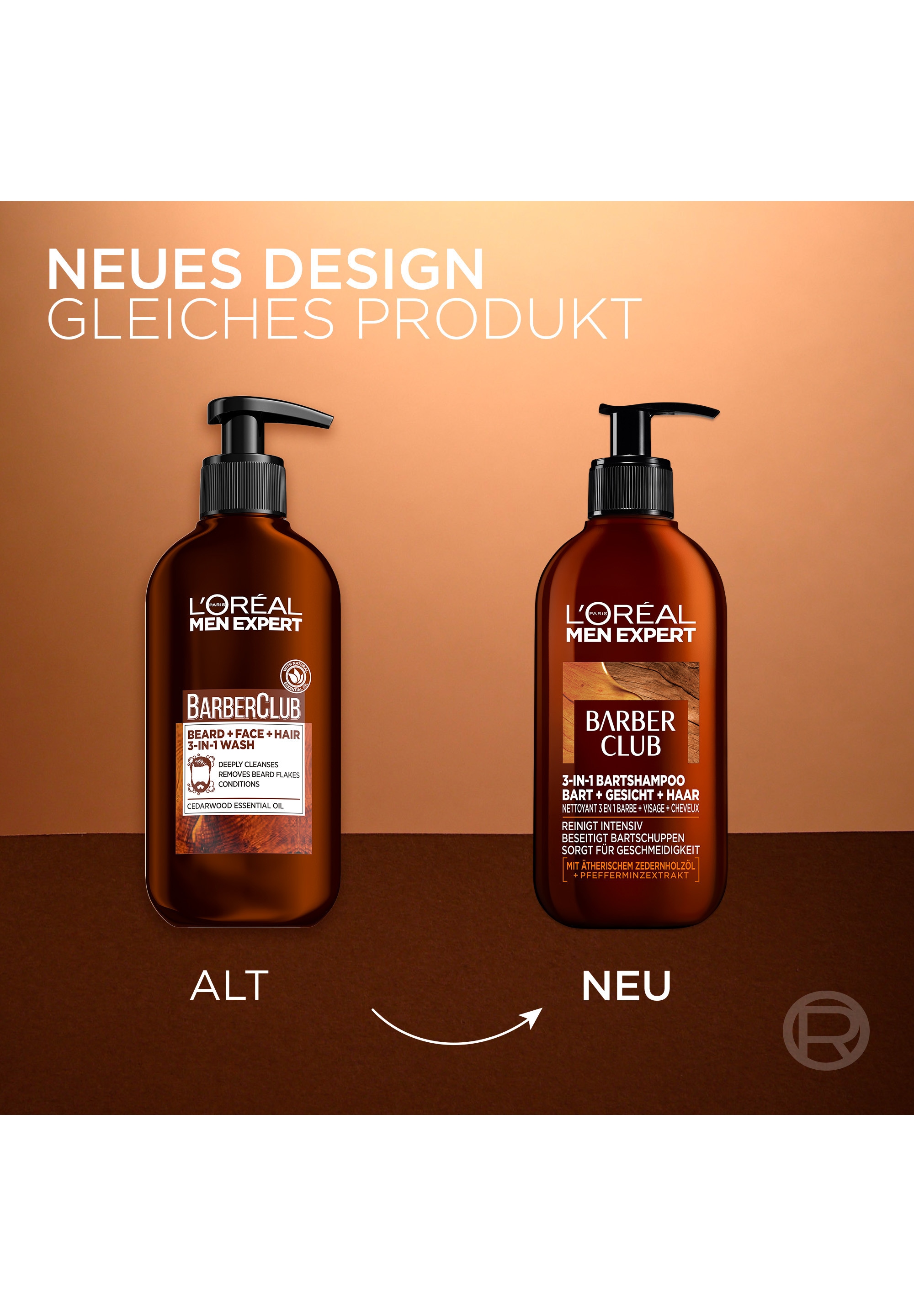 L'ORÉAL PARIS MEN EXPERT Bartshampoo »BARBER CLUB 3-IN-1 BARTSHAMPOO« für einen geschmeidigen Bart