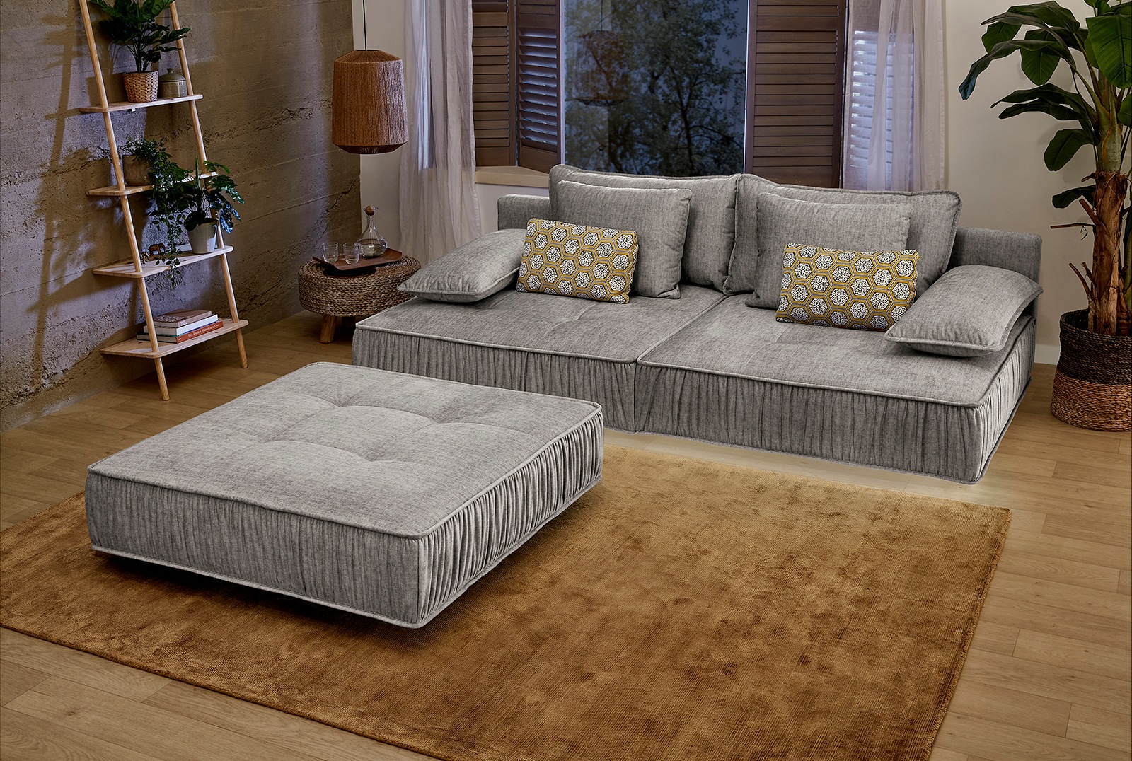 Jockenhöfer Gruppe Big-Sofa »Marrakesch«, mit indirekter  LED-Ambiente-Beleuchtung, schwebende Optik auf Raten kaufen