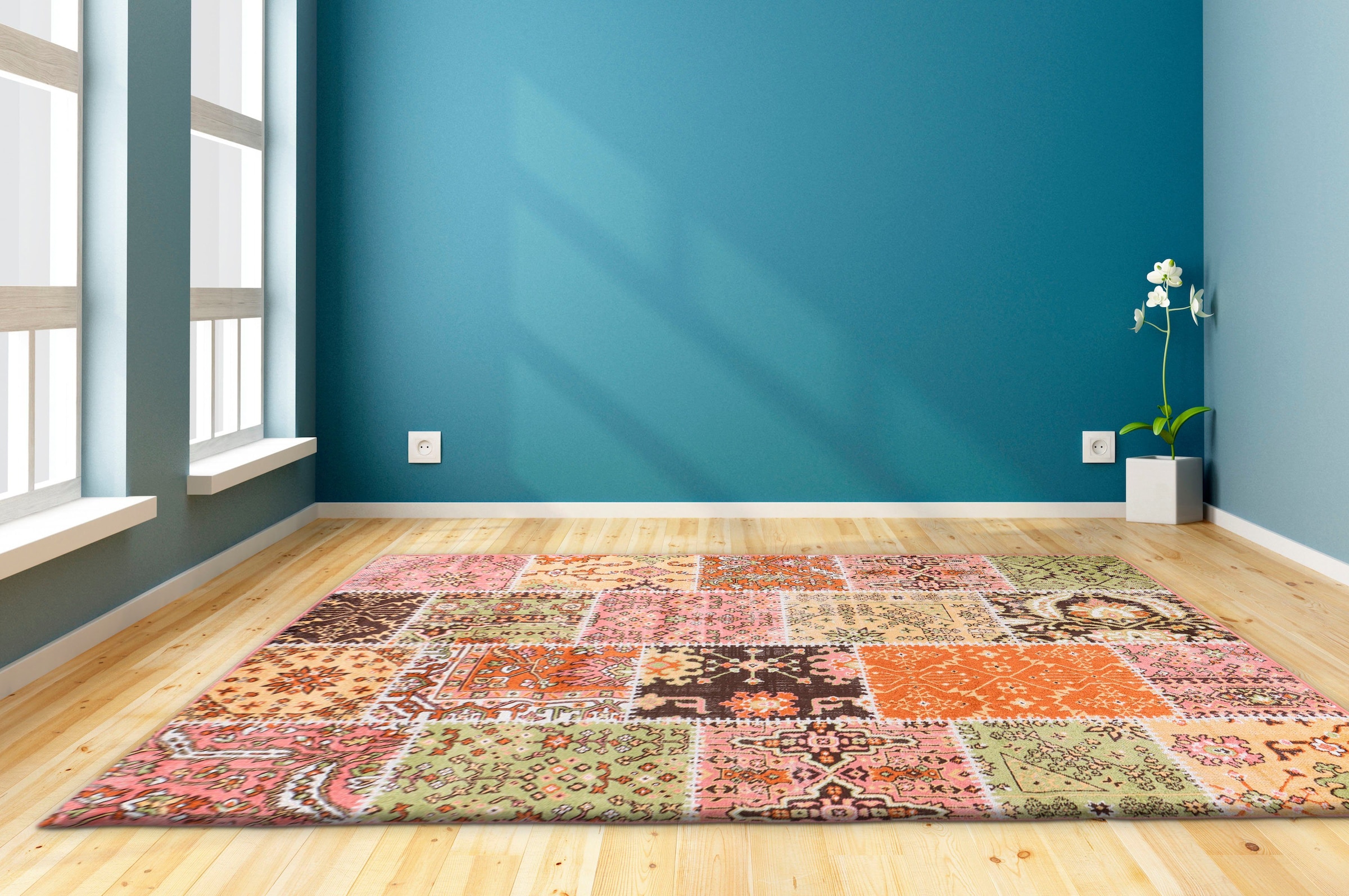 my home Teppich »Darian« rechteckig 6 mm Höhe Wohnzimmer