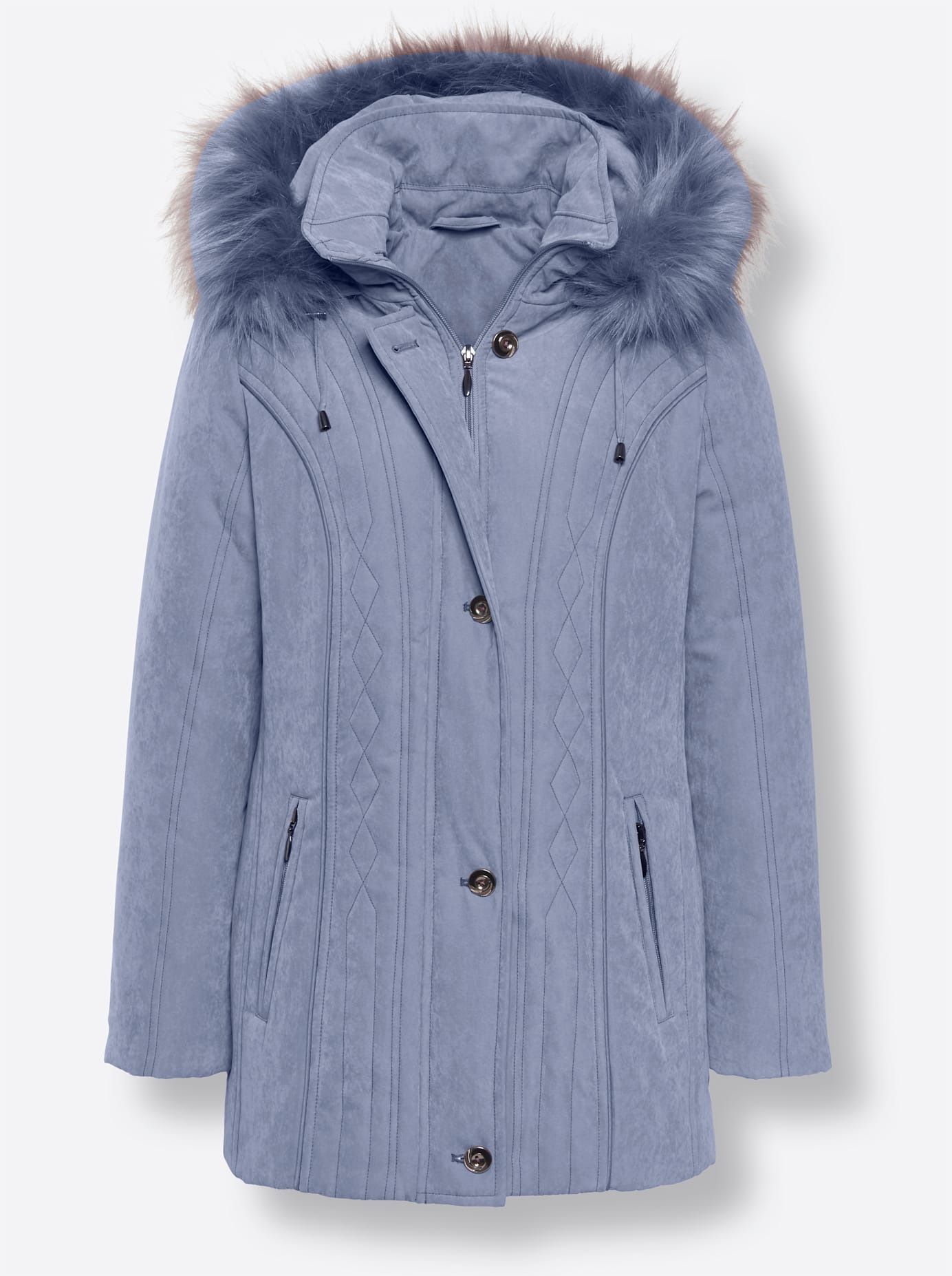 Classic Steppjacke, mit Kapuze