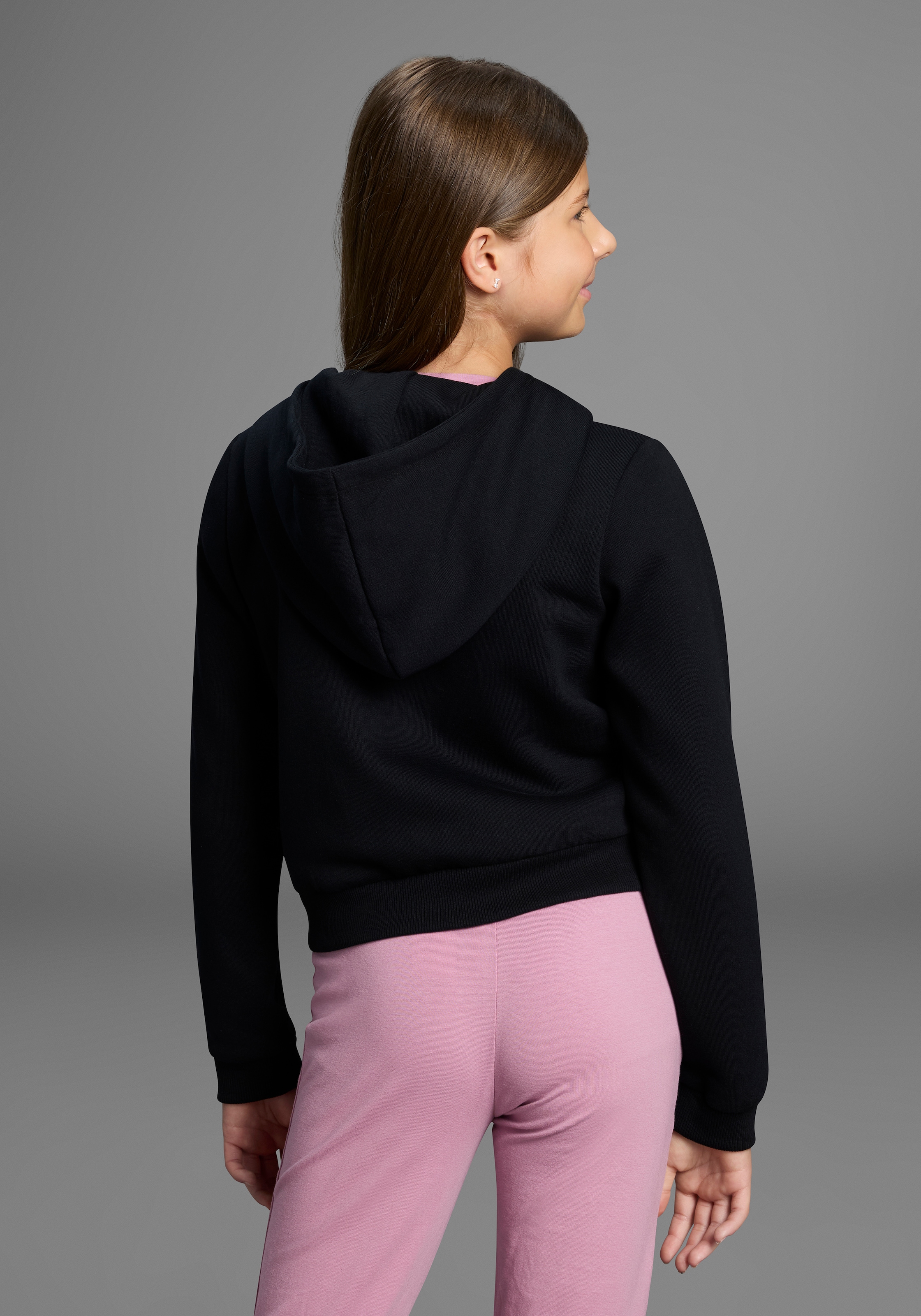 H.I.S Kapuzensweatjacke »Kurze Sweatjacke« Für TEENS. Sweatjacke in modischer Kurzform und Zipper