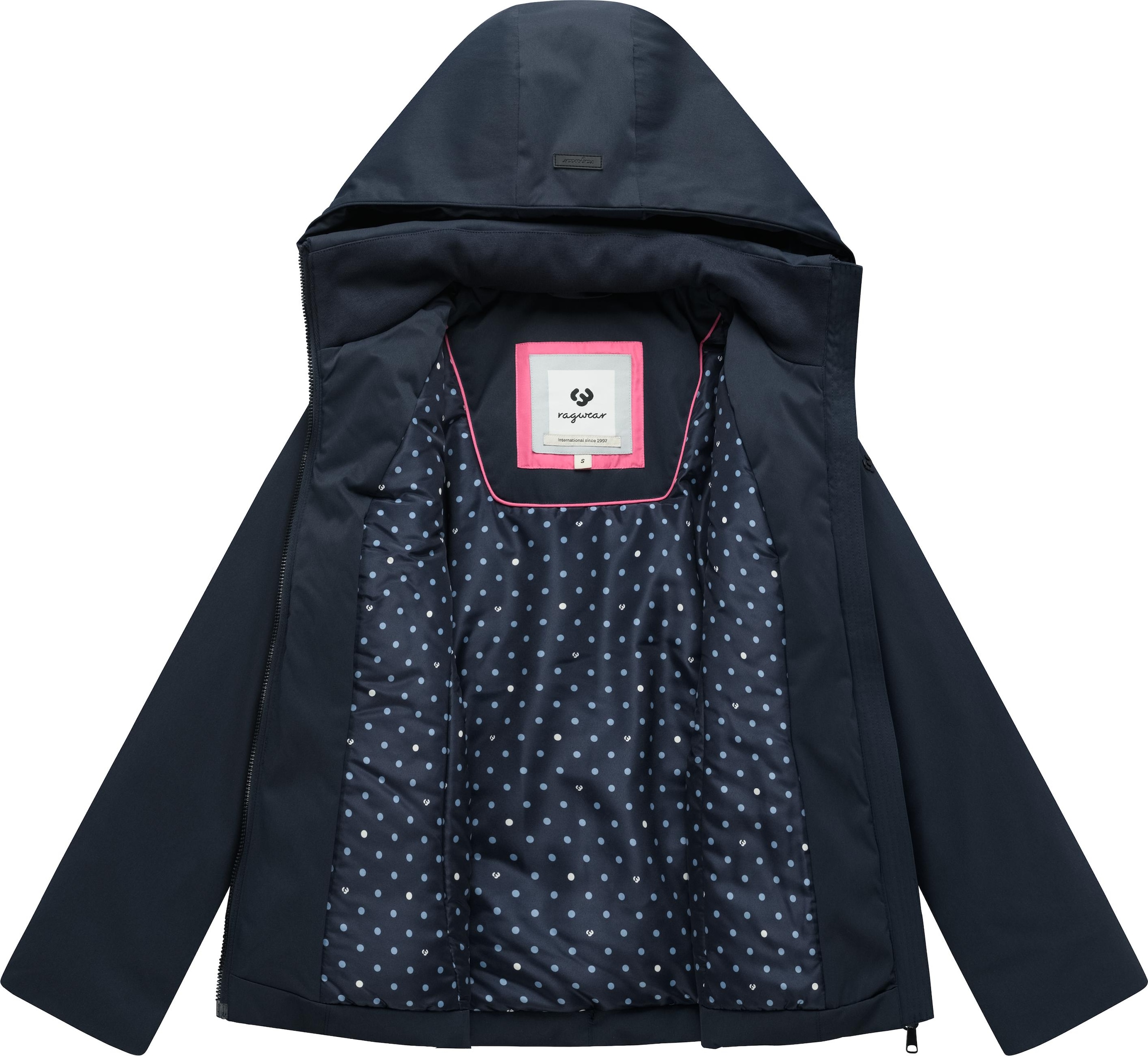 Ragwear Funktionsjacke »Outdoorjacke Annona Y« mit Kapuze Warme Damen Winterjacke mit weit nach vorn gezogener Kapuze