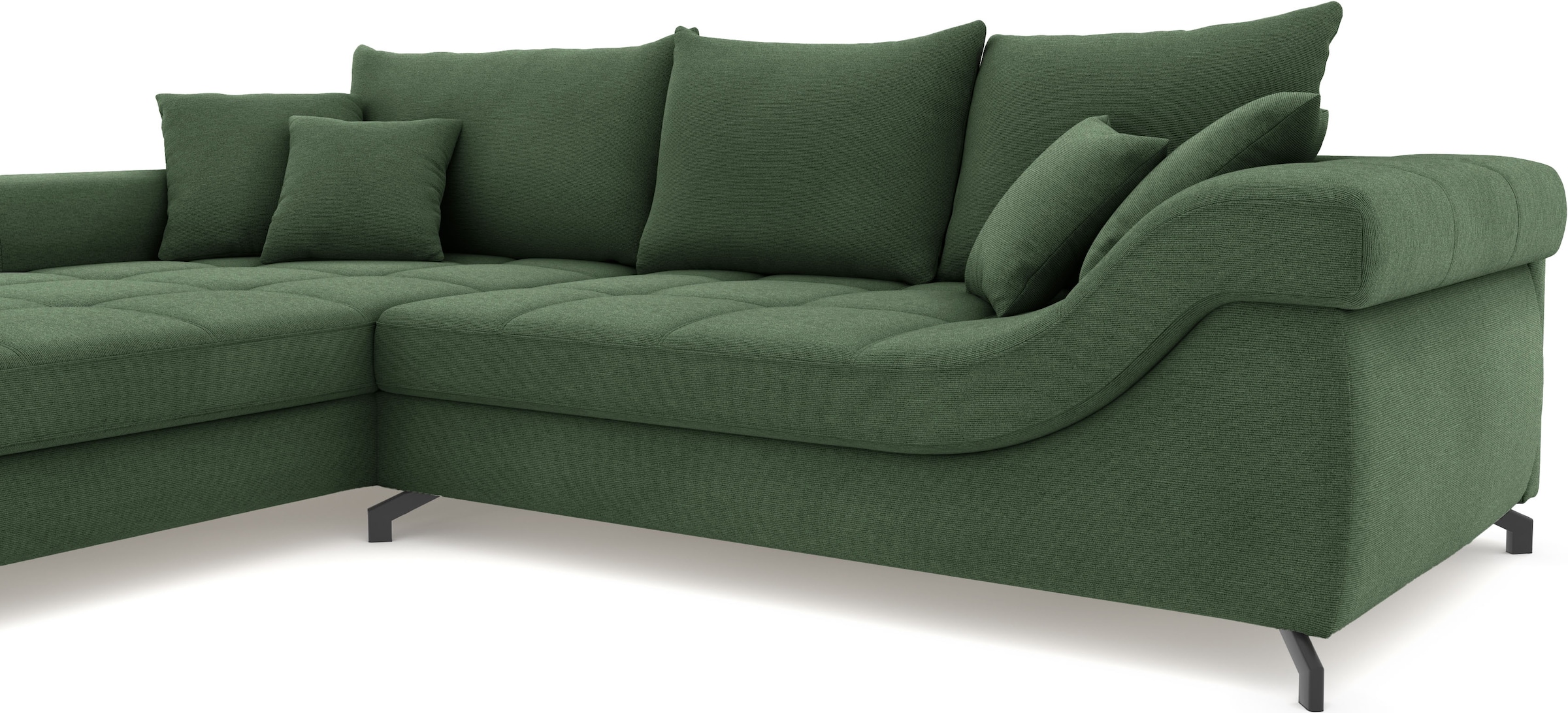 Mr. Couch Ecksofa »Taylor, L-Form, wahlweise mit Kaltschaum« mit Kaltschaum bis 140 kg pro Sitzplatz belastbar