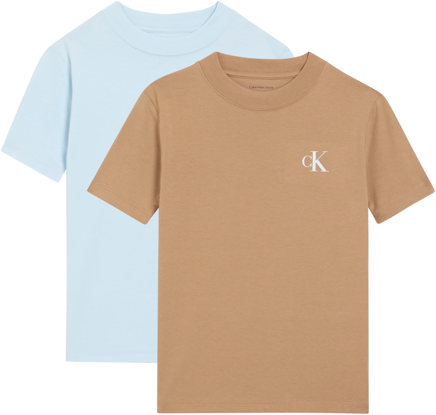 Calvin Klein Jeans T-Shirt »2-PACK MONOGRAM TOP« 2 Regular fit für Kinder, 2er-Set