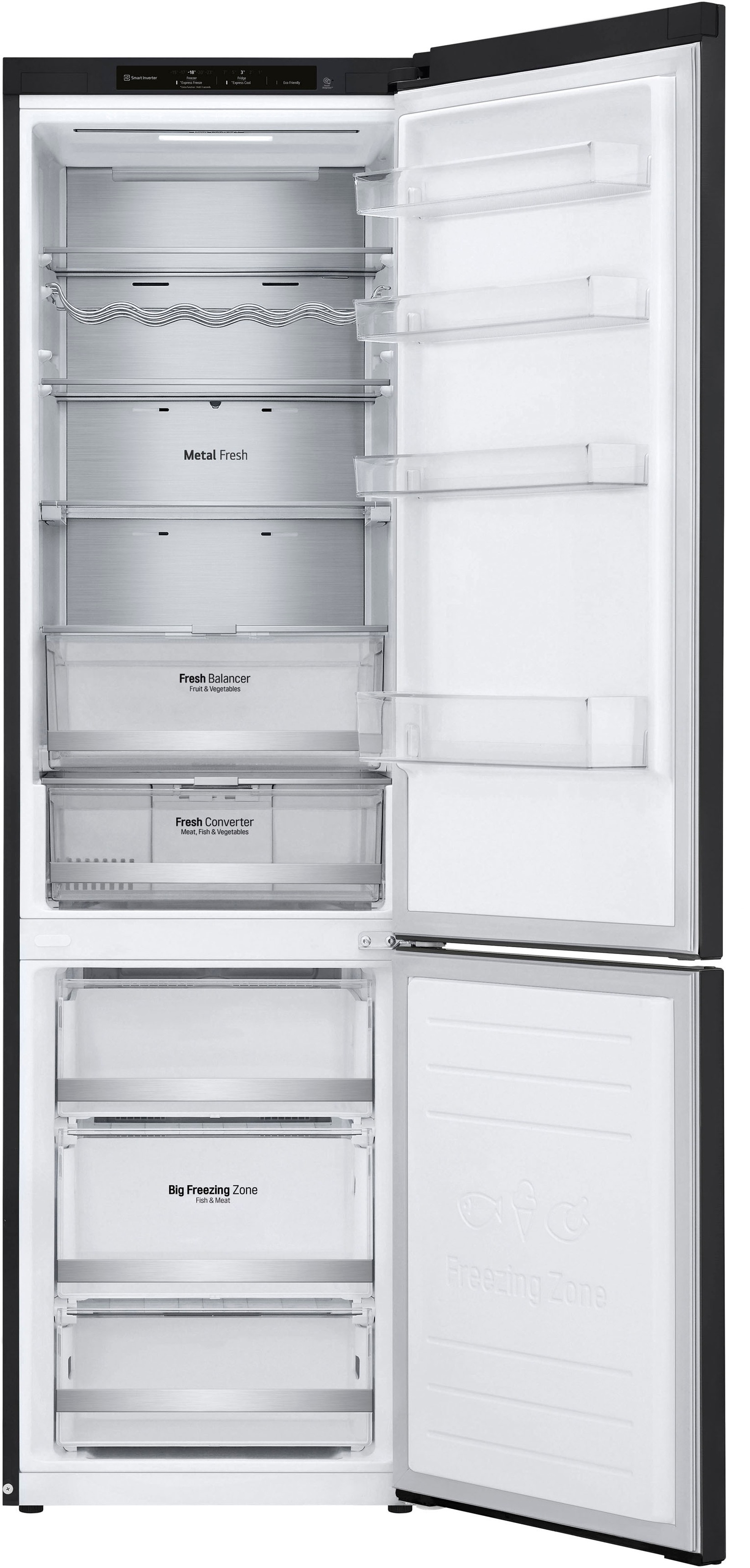 LG Kühl-/Gefrierkombination, GBB72MCVCN1, 203 cm hoch, 59,5 cm breit
