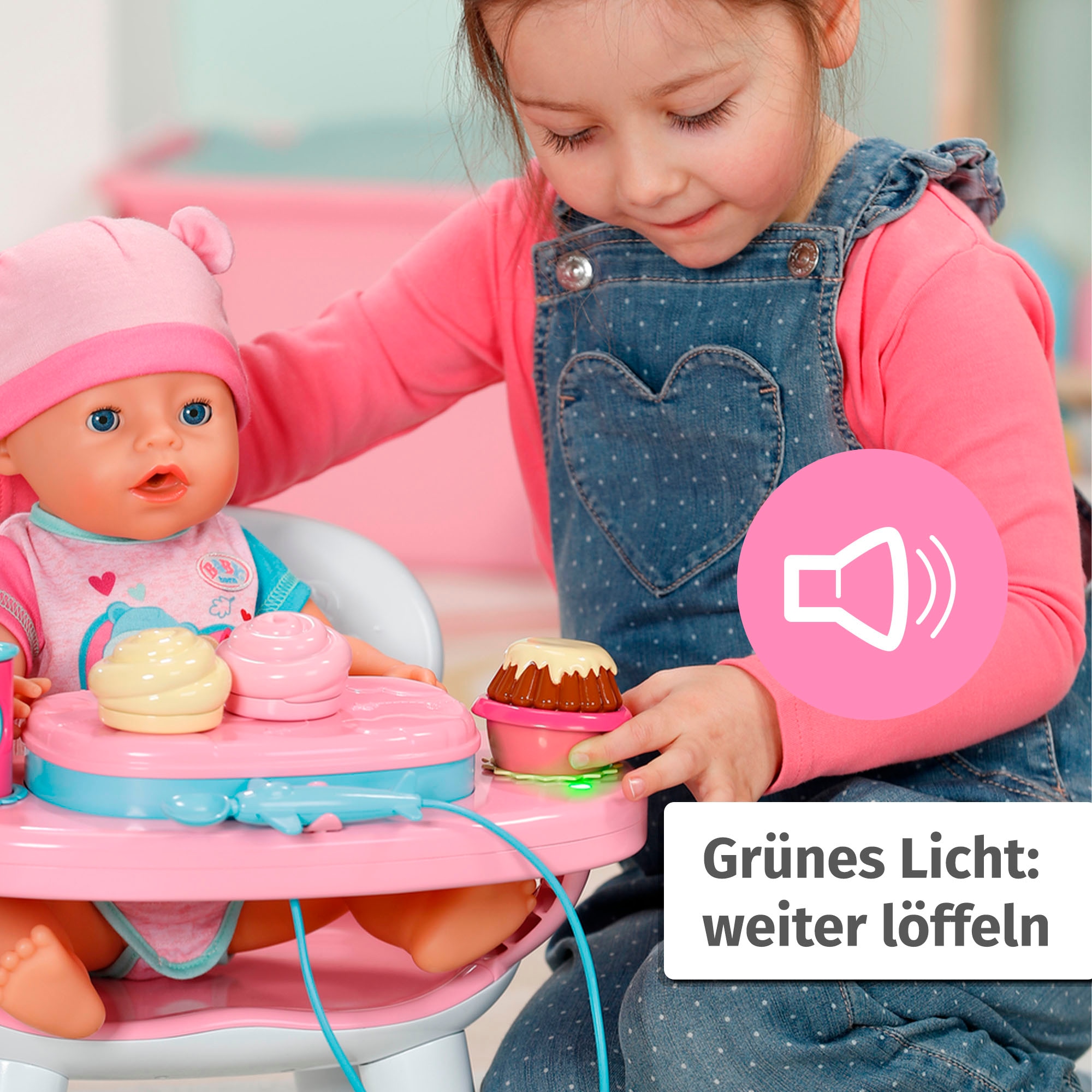 Baby Born Puppentisch »Füttertisch«, mit Licht- & Soundeffekten