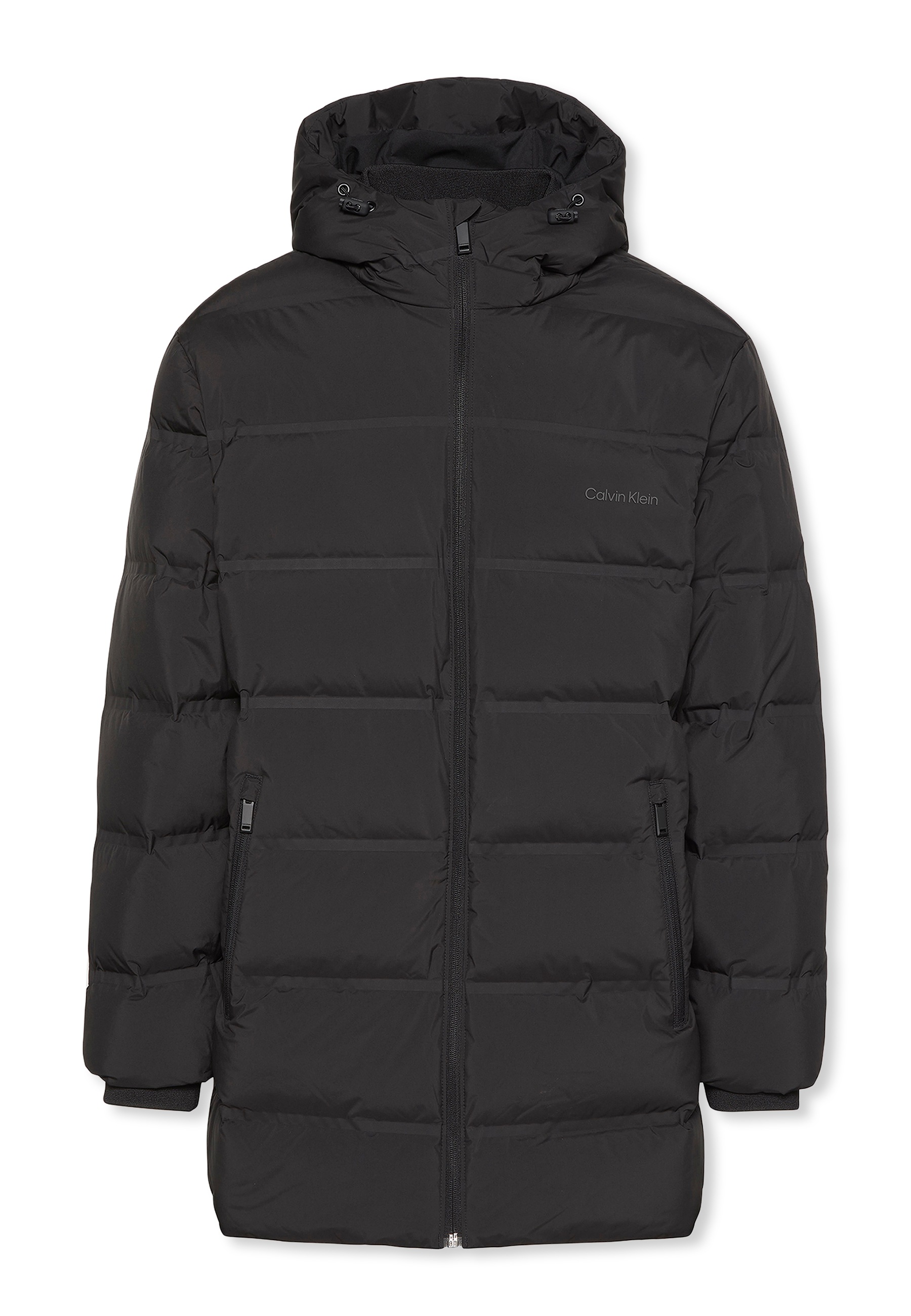 Calvin Klein Steppmantel »LS BONDED CHNNLD LONG HOODED PUF« Mit Rundhalsausschnitt, regular fit
