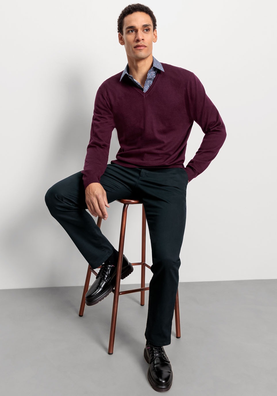 OLYMP Rundhalspullover »OLYMP Strick Casual«