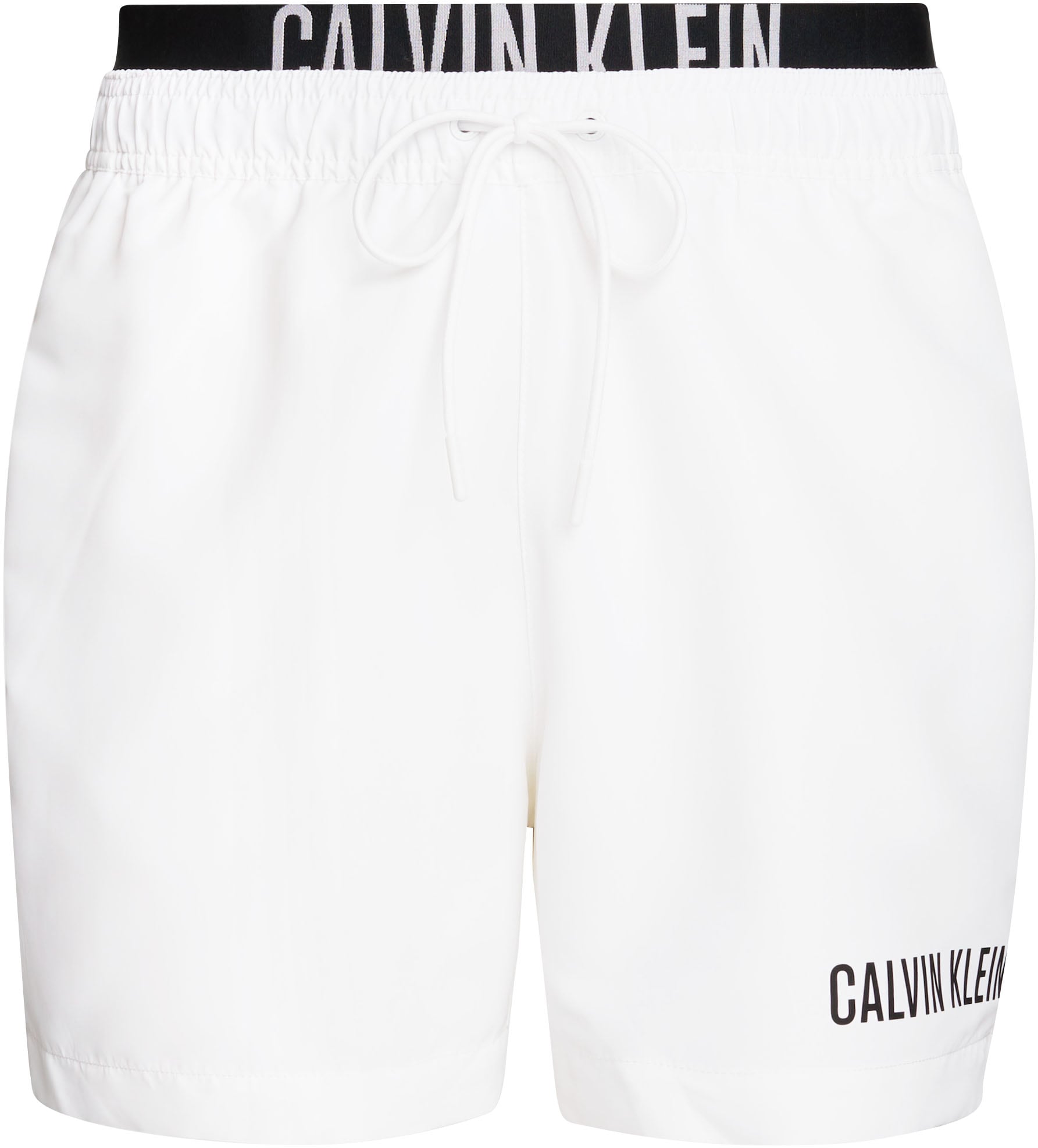 Calvin Klein Swimwear Badeshorts »MEDIUM DOUBLE WB«, mit doppeltem Bund