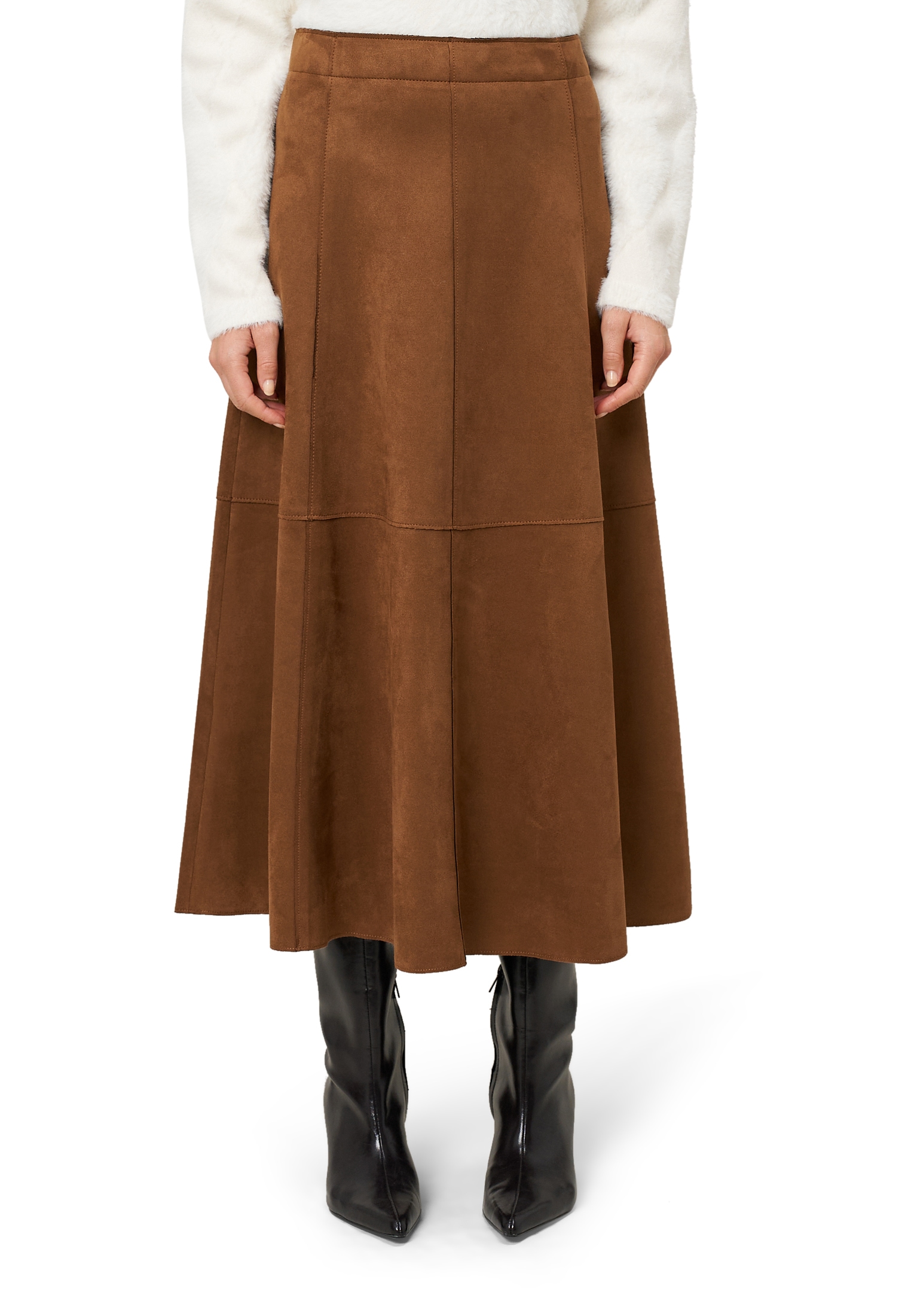 Zero Midirock »Midirock in Velourlederoptik«