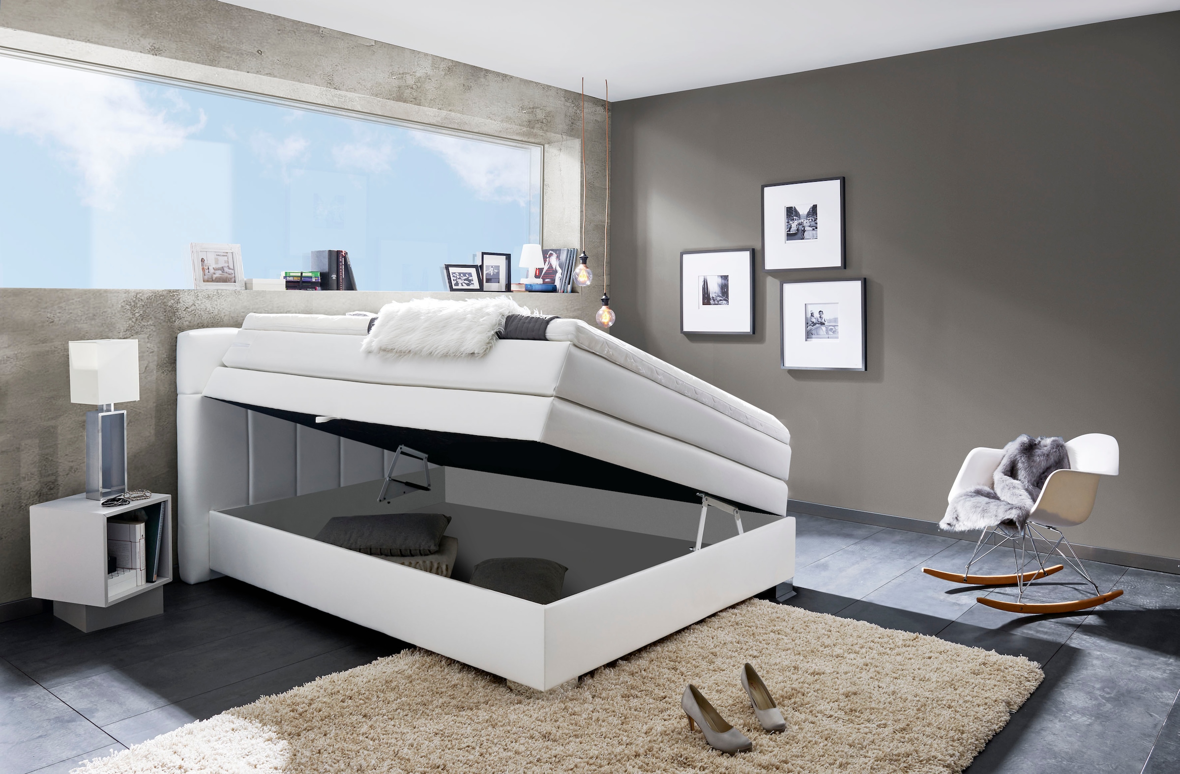 INOSIGN Boxspringbett »Airdrie«, inkl. Bettkasten und Topper