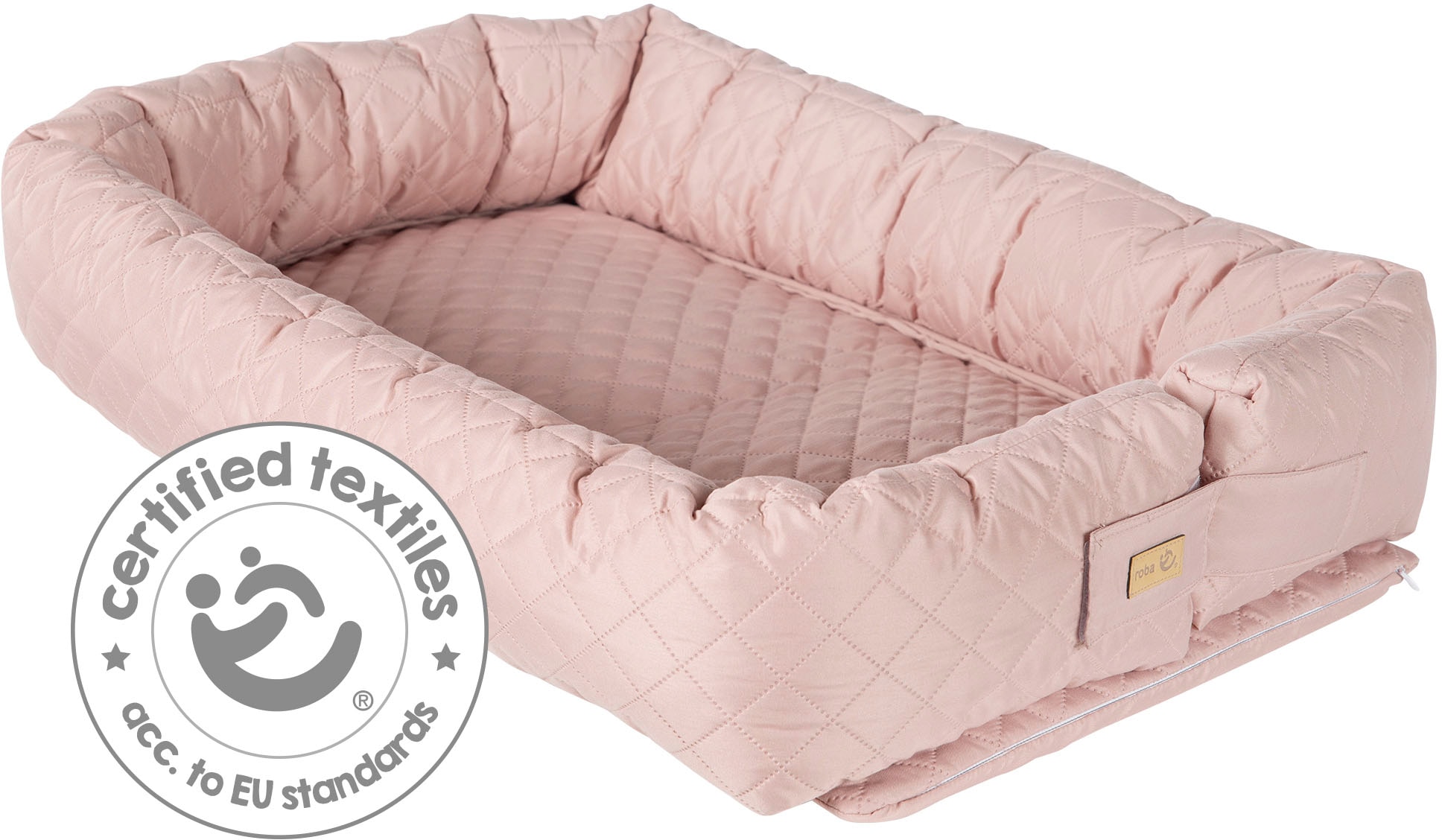 roba® Kuschelnest »Babylounge, Style, rose/mauve« 3in1