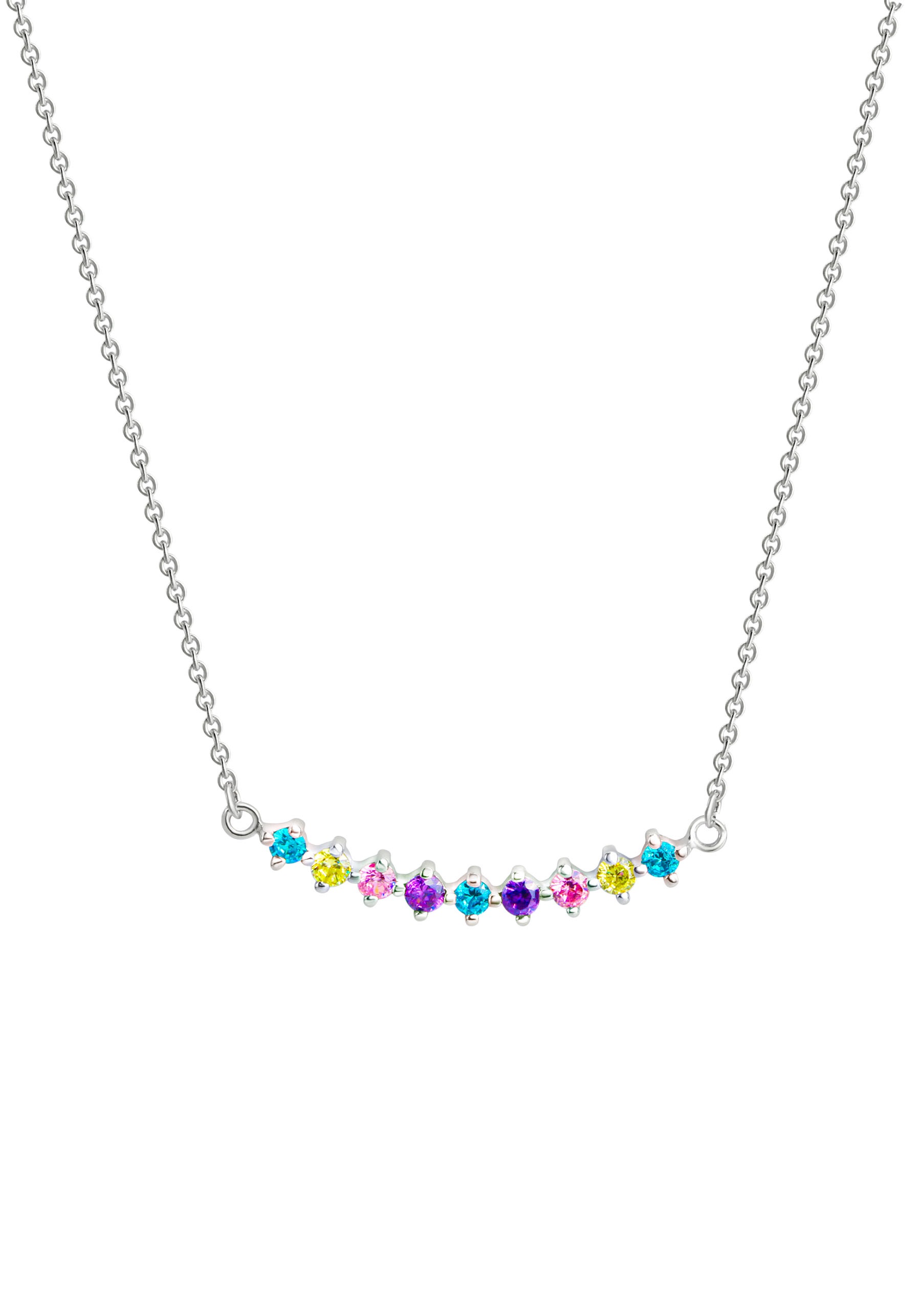 Firetti Kette mit Anhänger »Regenbogen« mit Zirkonia (synth.)