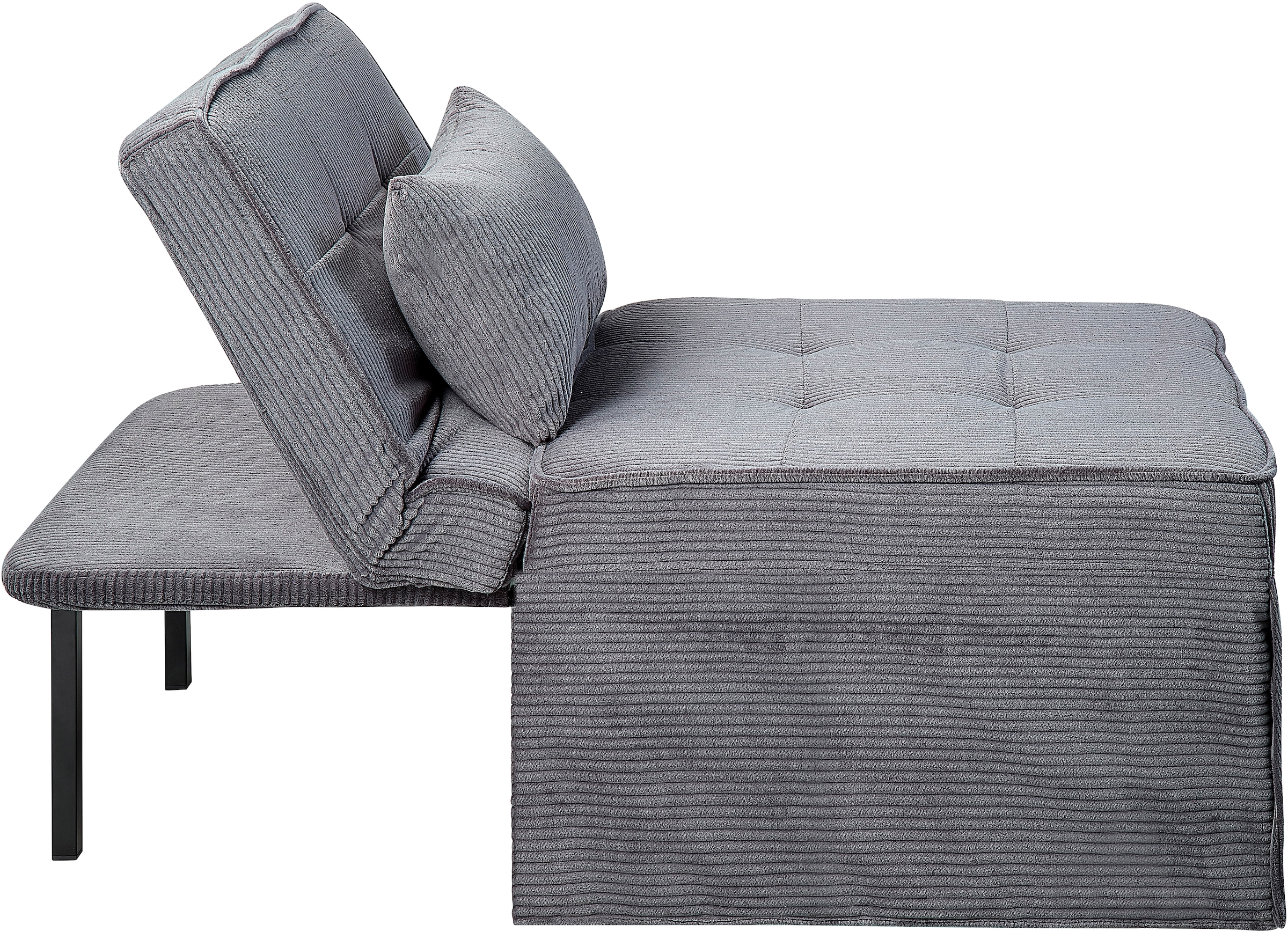 ATLANTIC home collection Schlafsofa »Finn«, wandelbar zum Loungesessel, Relaxliege und Gästebett, inkl. Kissen