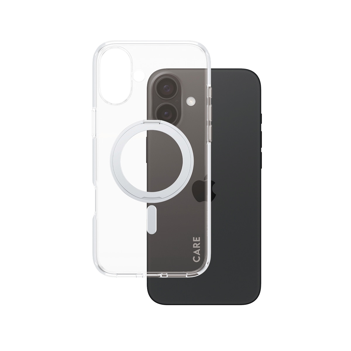 CARE by PanzerGlass Handyhülle »Kickstand Case für Apple iPhone 16 Plus« Smartphones Backcover, Schutzhülle, Handyschutzhülle, Case, Schutzcase, stoßfest
