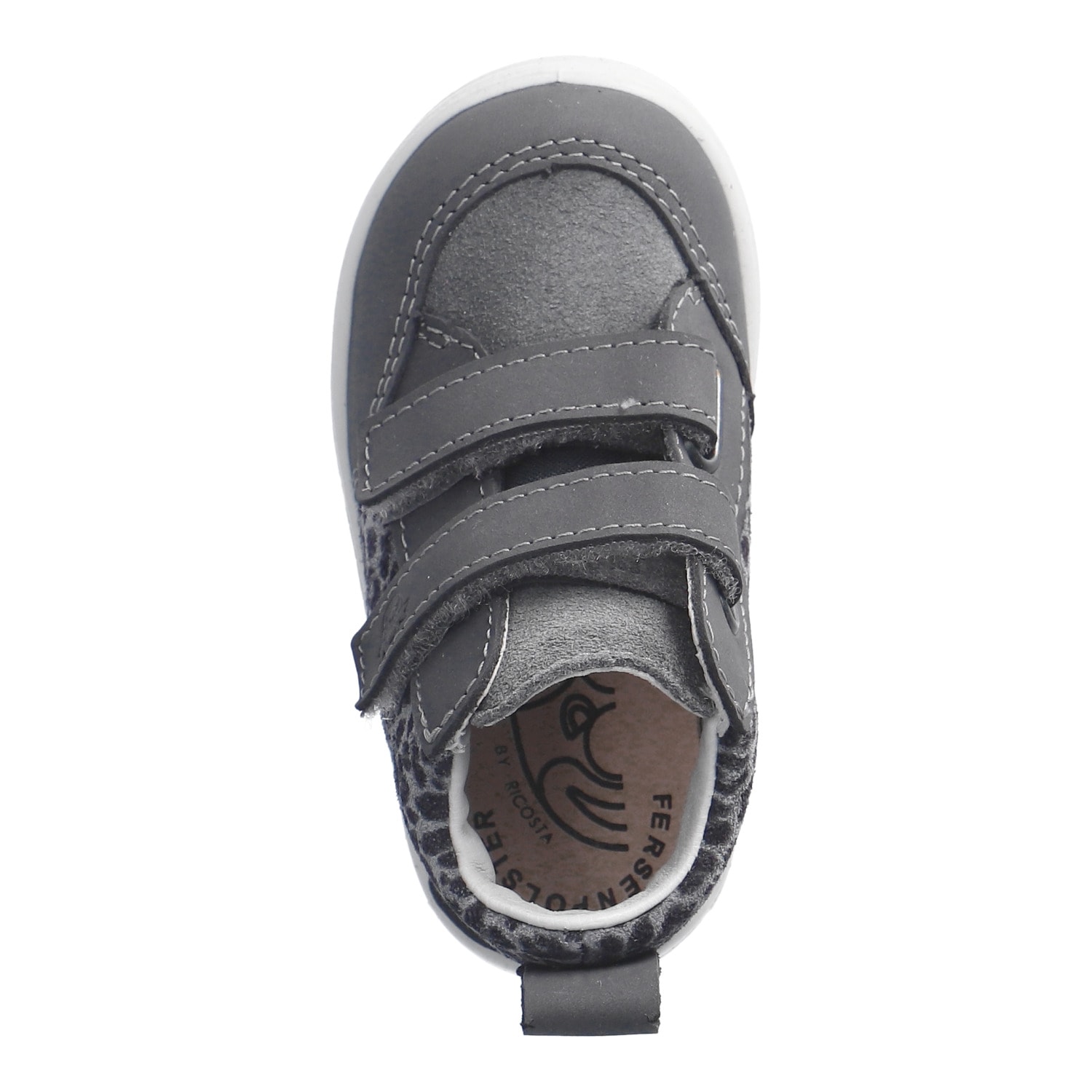 PEPINO by RICOSTA Sneaker »LIA, WMS: mittel«  Klettschuh, Babyschuh mit Kontrastbesatz, Größenschablone zum Download