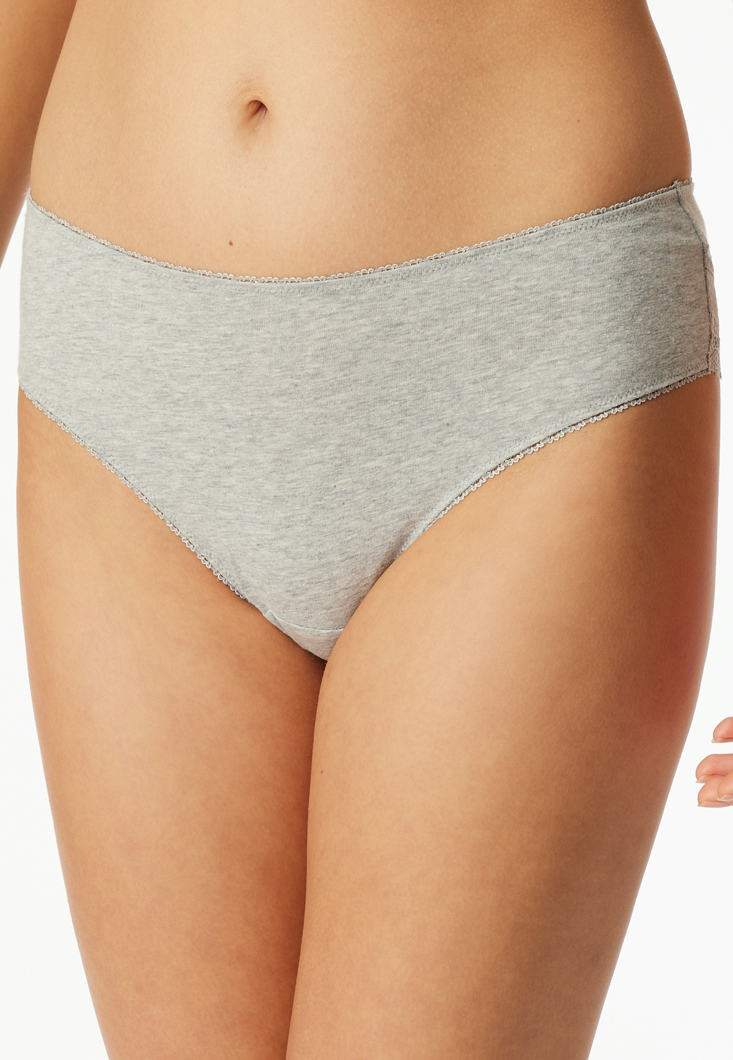 Schiesser Brasilslip »Modern Multipacks« 3er Pack,  Spitzenbänder, Single-Jersey, Baumwollmischung