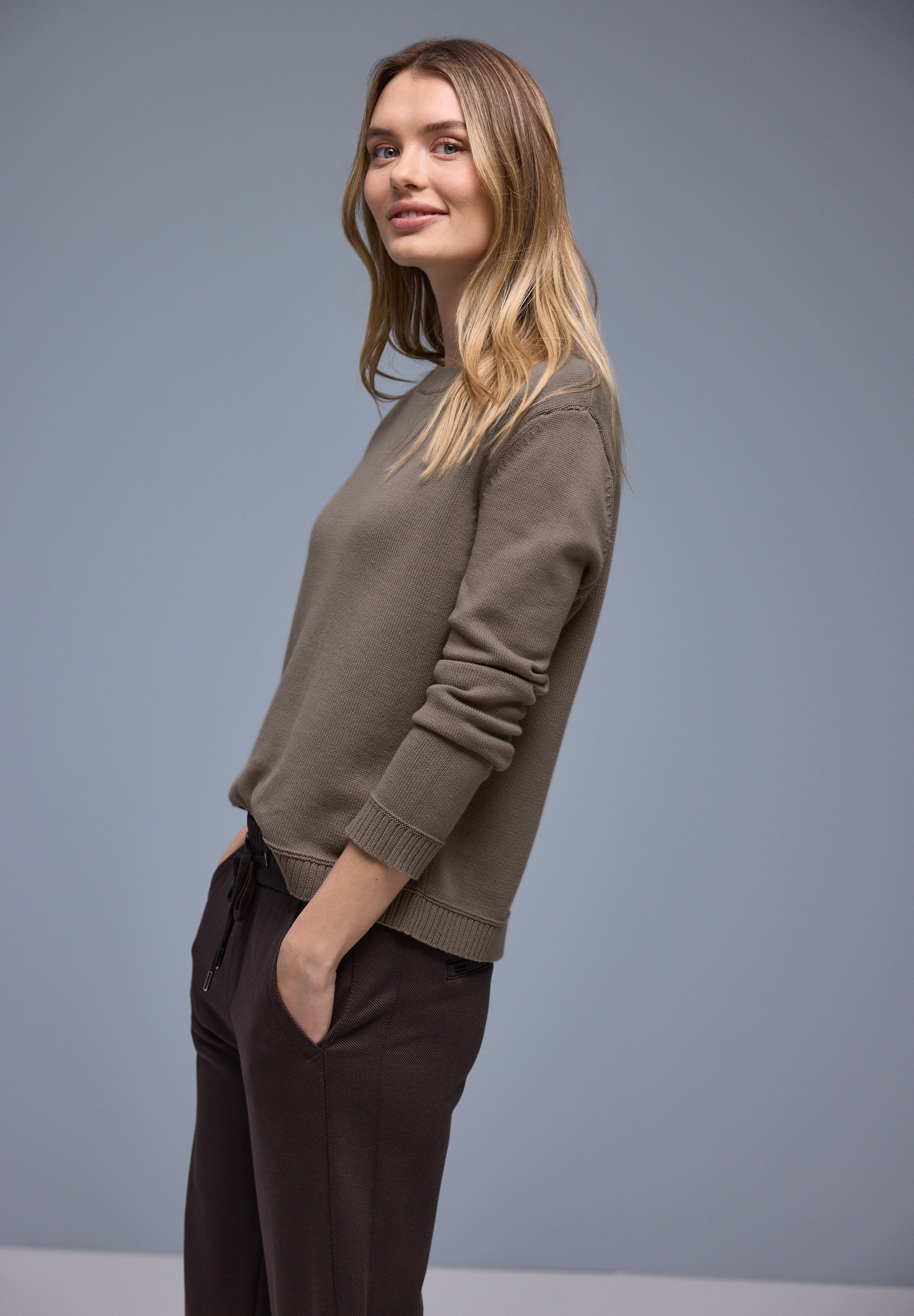 STREET ONE Strickpullover mit Rundhals