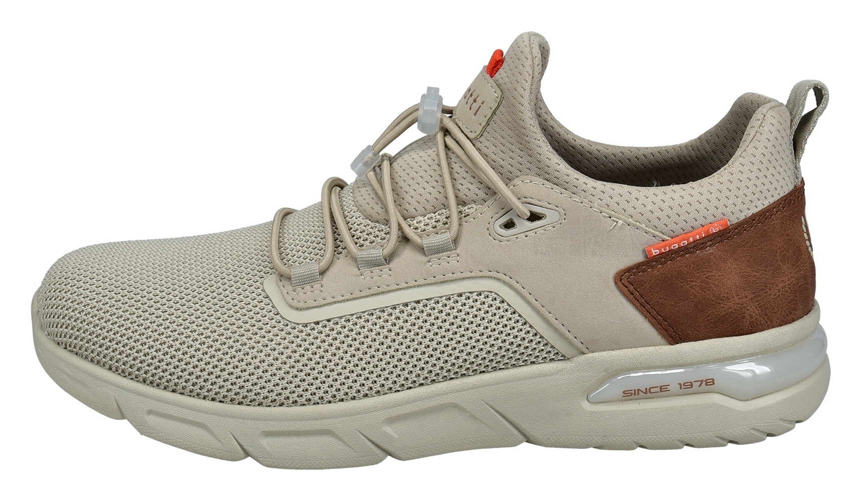 bugatti Slip-On Sneaker, Freizeitschuh, Halbschuh, Schlupfschuh mit elastischer Schnürung