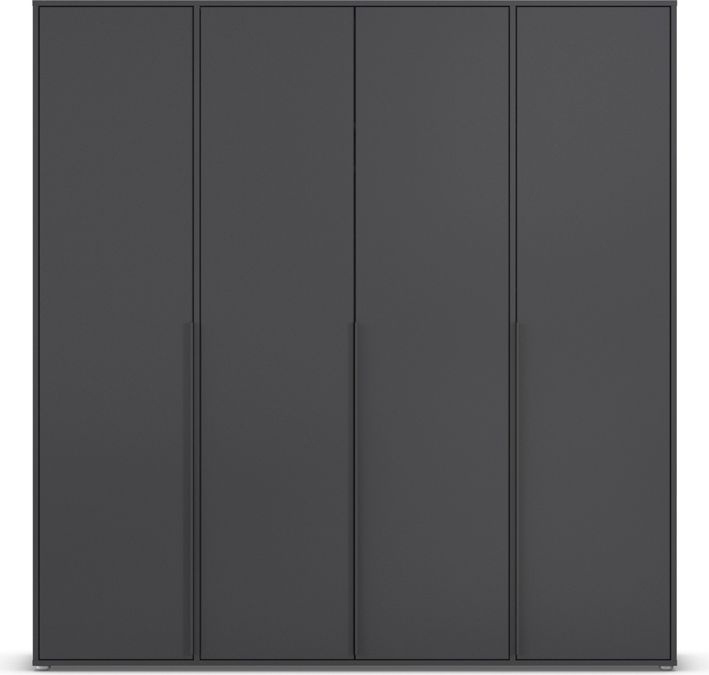 rauch Drehtürenschrank »Kleiderschrank Schrank Garderobe Wäscheschrank NAGATA viel Stauraum«, (in 3 verschiedenen Ausstattungen BASIC/CLASSIC/PREMIUM), mit modernen Stangengriffen in Graumetallic TOPSELLER MADE IN GERMANY