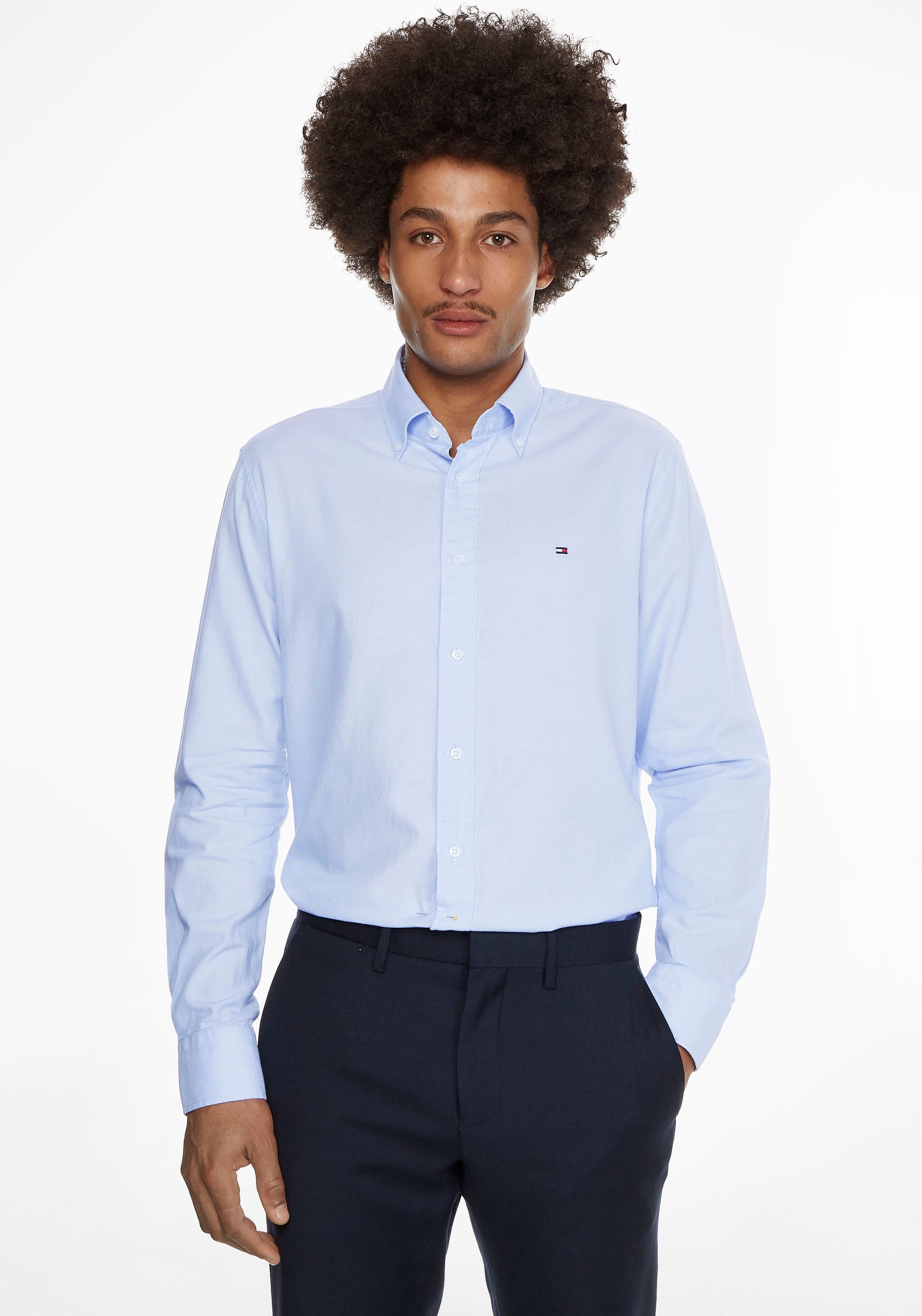 Tommy Hilfiger TAILORED Langarmhemd »CL-W SOLID OXFORD RF SHIRT«