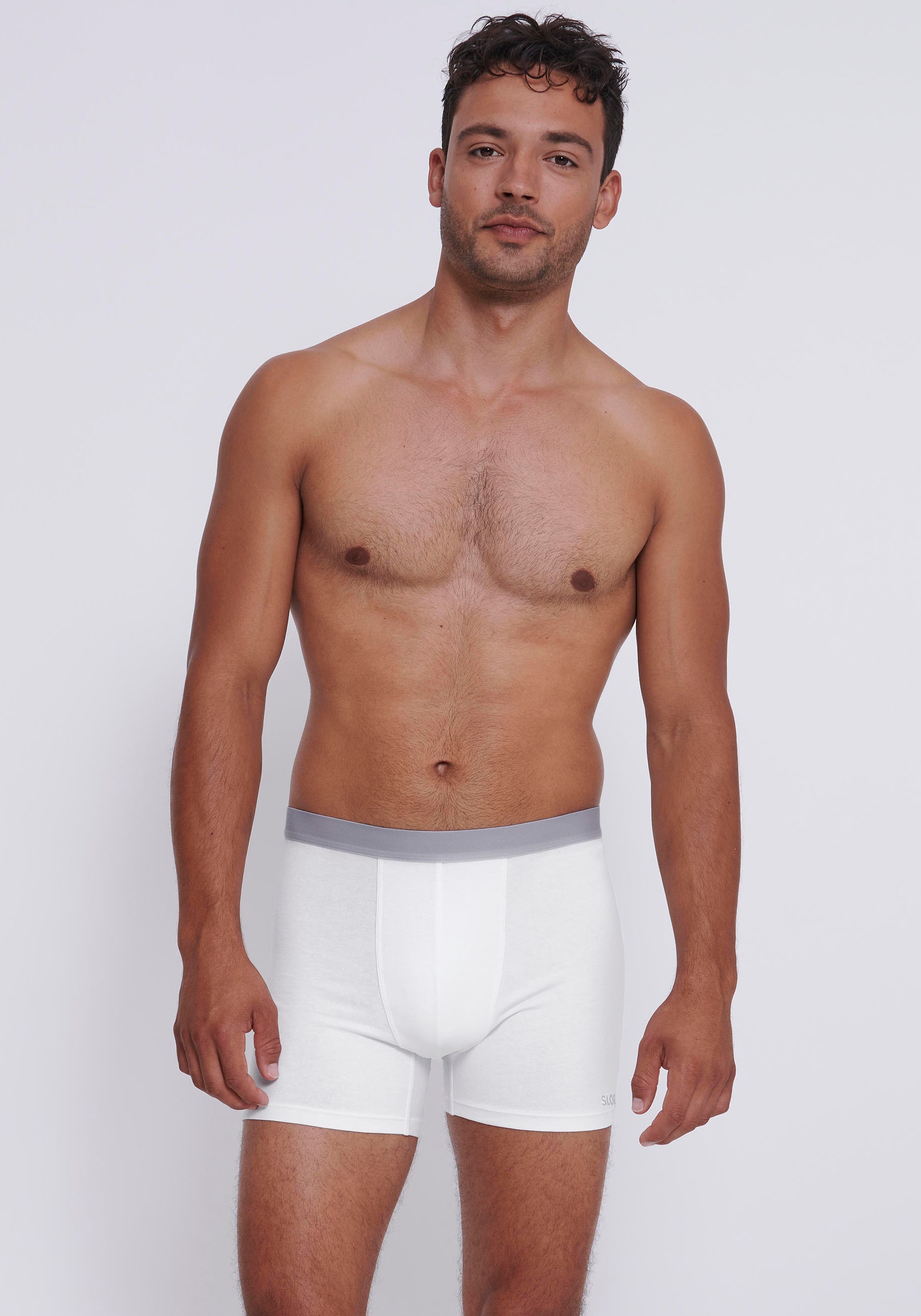 sloggi Boxer »Men GO ABC 2.0« 2er Pack,  längeres Bein, Baumwollmix, weich, elastischer Bund