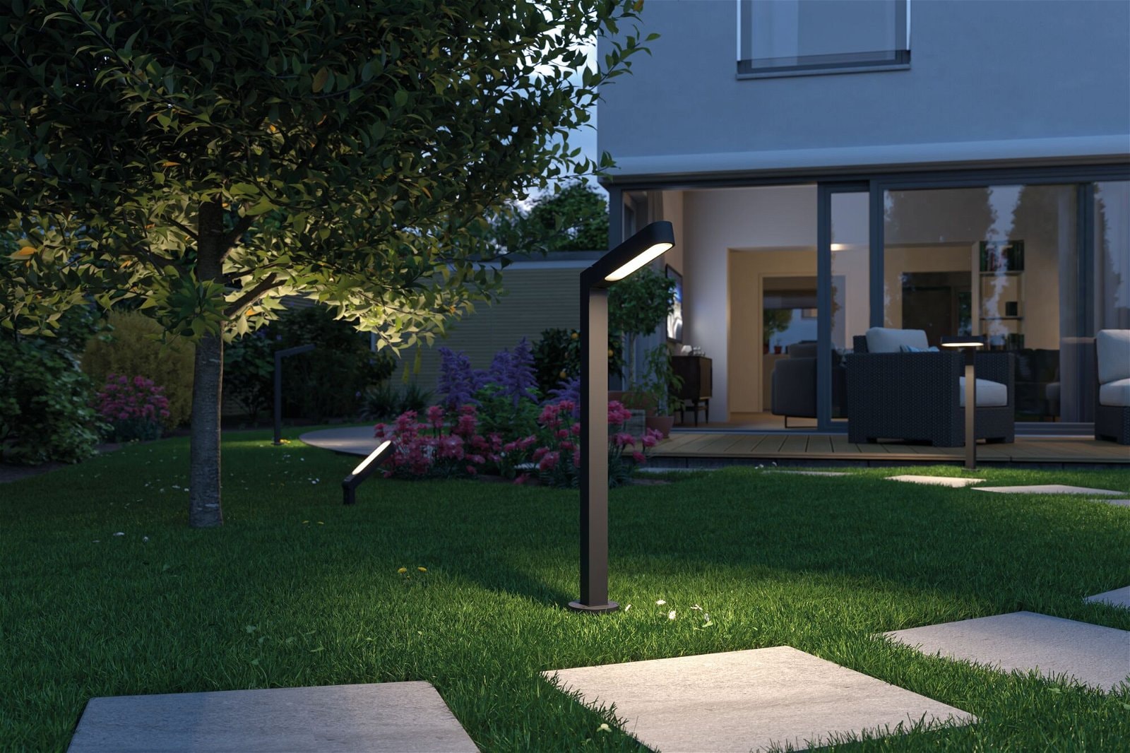 Paulmann LED Pollerleuchte »Plug & Shine Ito IP65 3000K 6W Anthrazit«, 1 flammig, Einzelleuchte Vertikale Ausrichtung