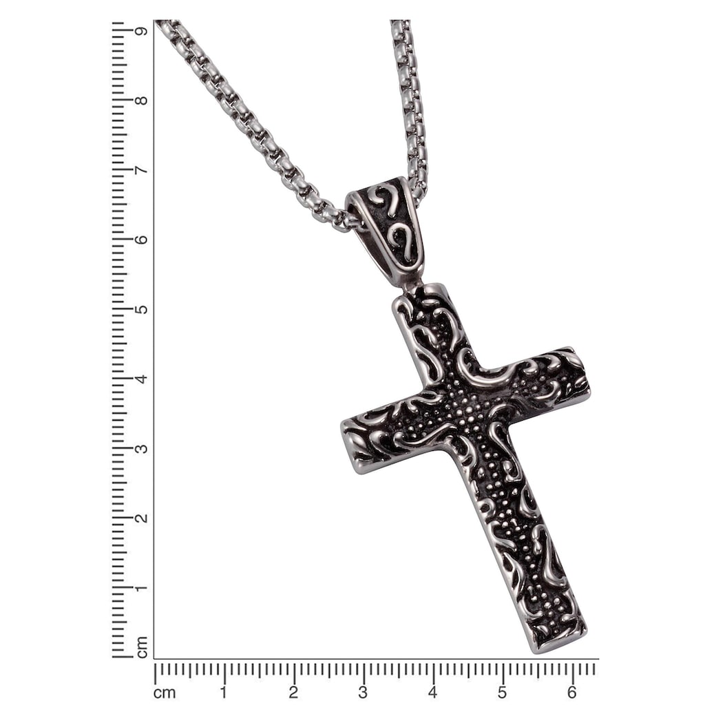 J.Jayz Kette mit Anhänger »Halskette Kreuz used look«