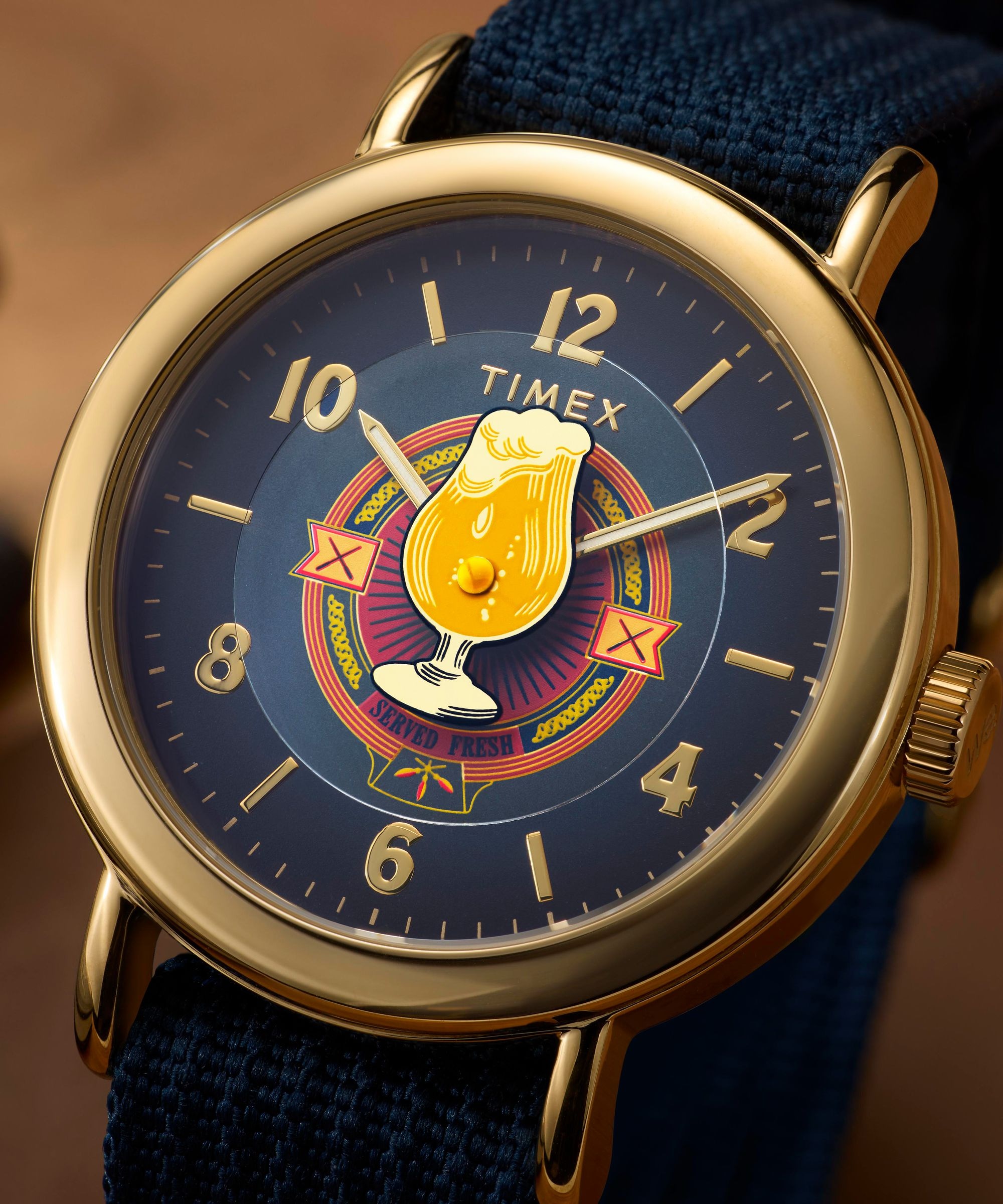 Timex Quarzuhr »Timex x Harry Potter Weekender Butterbeer« Armbanduhr, Damenuhr, Herrenuhr, analog, Beleuchtung