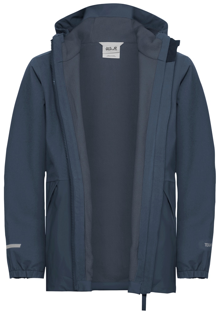 Jack Wolfskin Winterjacke »SNOW DAYS JKT KIDS« mit Kapuze für Kinder, mit Kapuze, wasserdicht, winddicht, atmungsaktiv