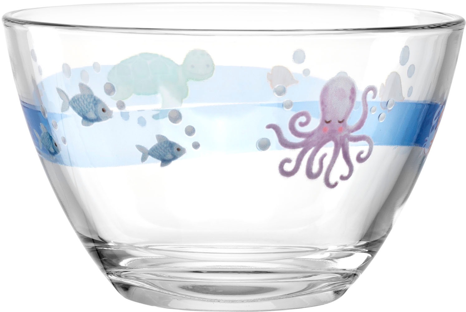 LEONARDO Kinderschale »Meer BAMBINI AVVENTURA«, 6 tlg., aus Glas, 12 cm, Kalk-Natron-Glas