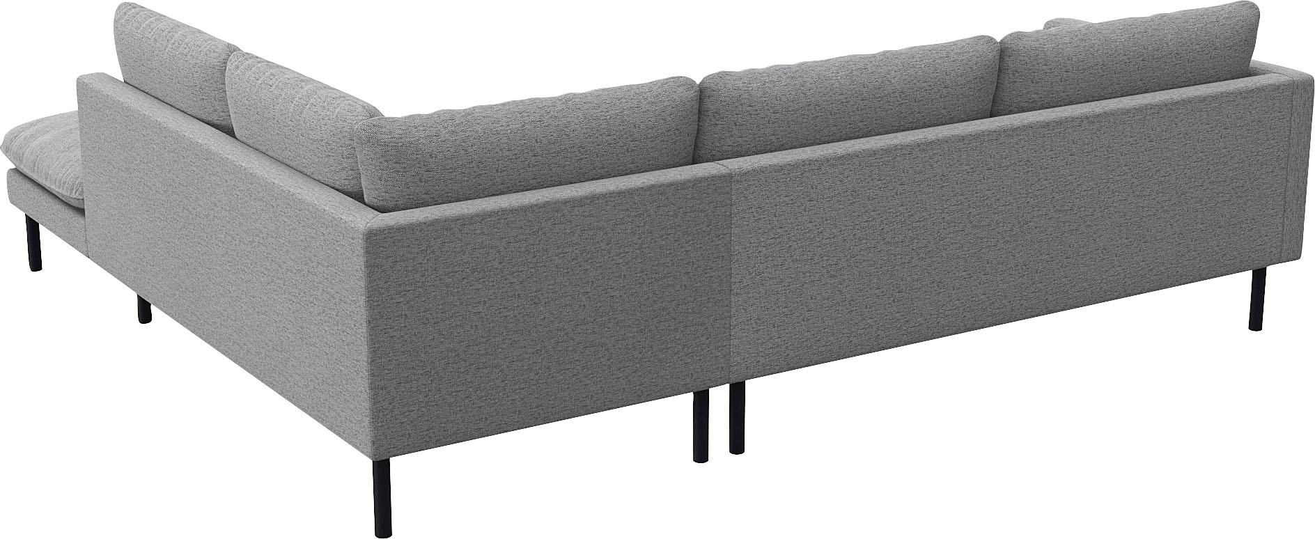 FLEXLUX Ecksofa »Bolzano Designsofa, bequem durch Kaltschaum im Sitz, L-Form«, lose Sitz -& Rückenkissen, hohe Füße