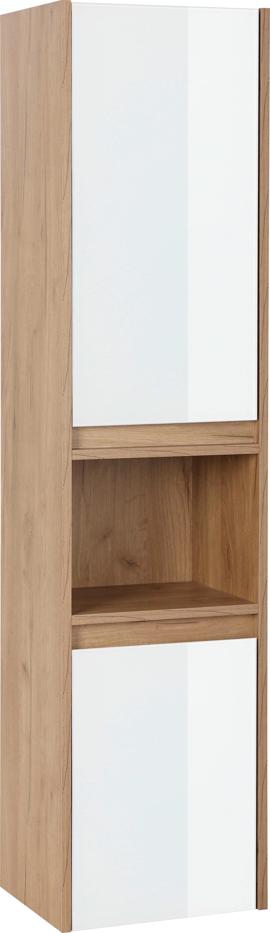 Hochschrank »Torun Badezimmerschrank«, Badschrank Schrank Breite 35 cm mit Glasfronten