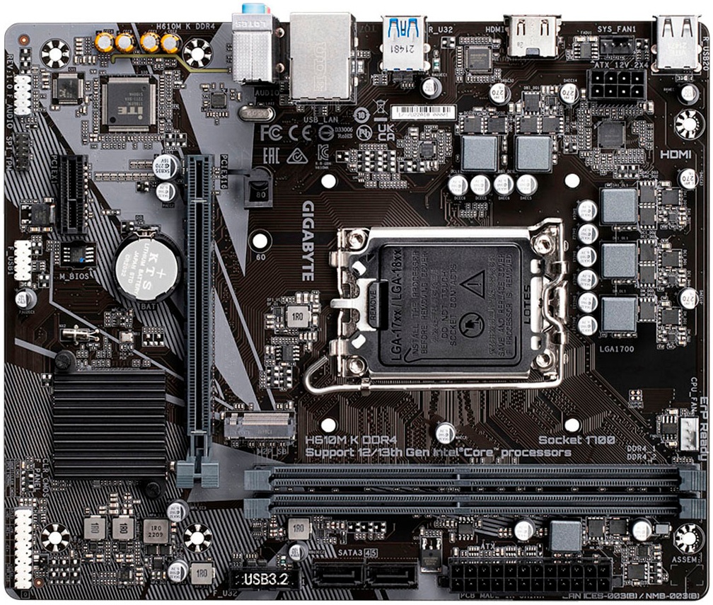 Gigabyte Mainboard »H610M K DDR4«