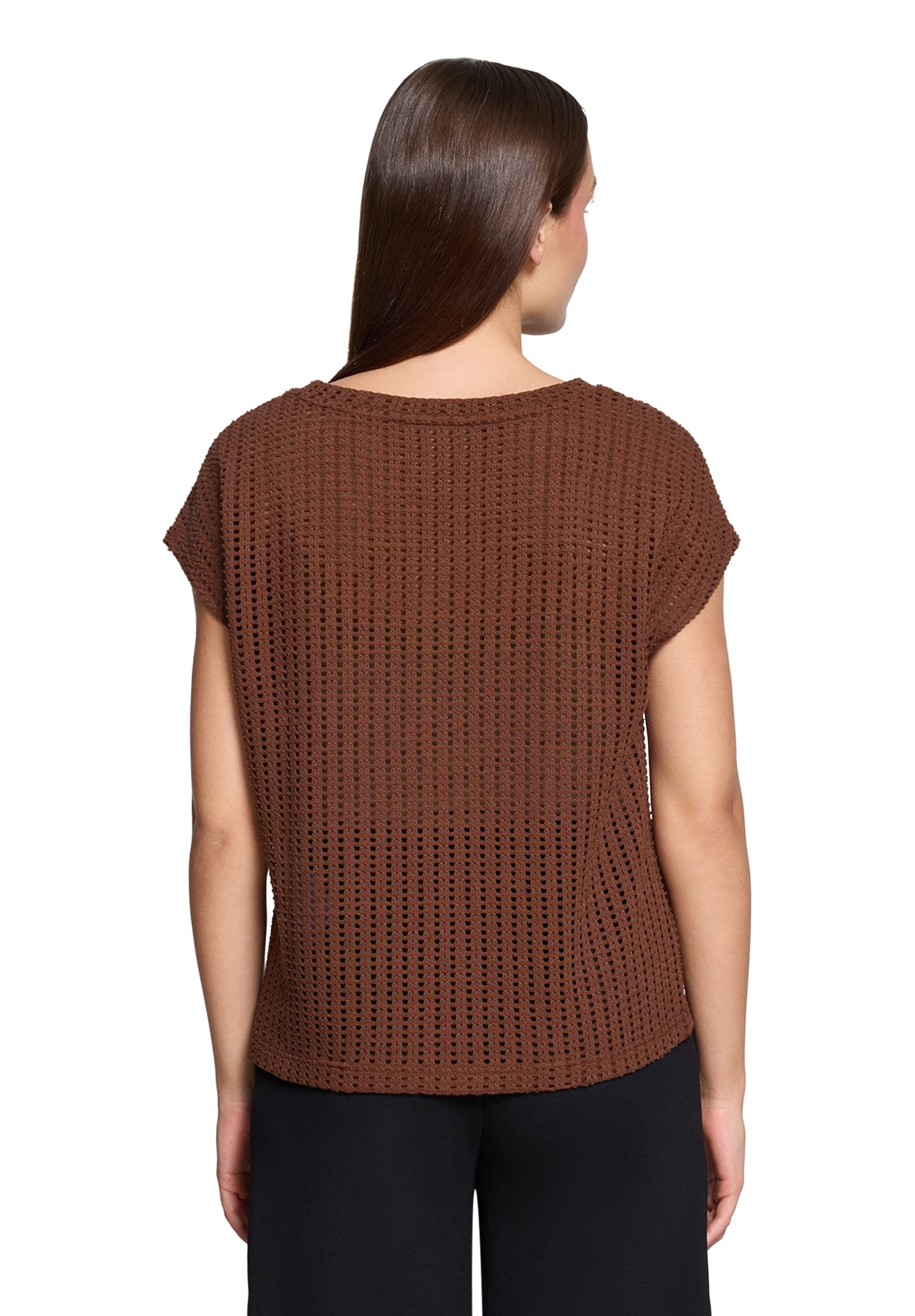 Betty&Co Rundhalsshirt »Strukturshirt kurzarm«