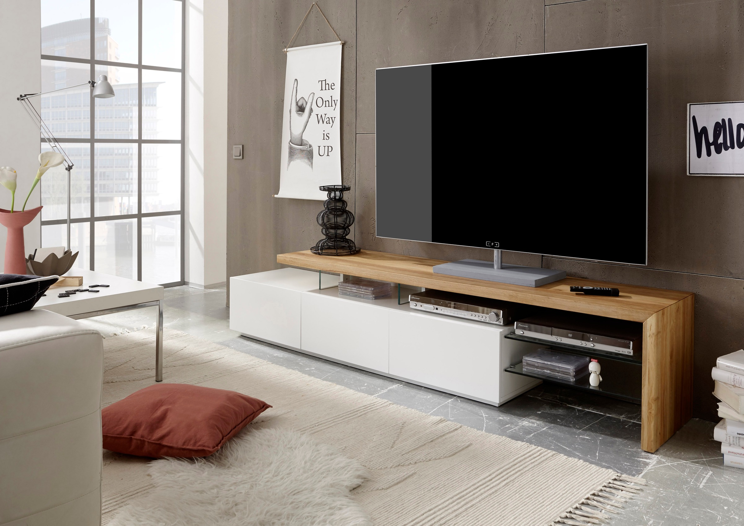 MCA furniture Lowboard »Alimos«, für TV bis 84 Zoll geeignet