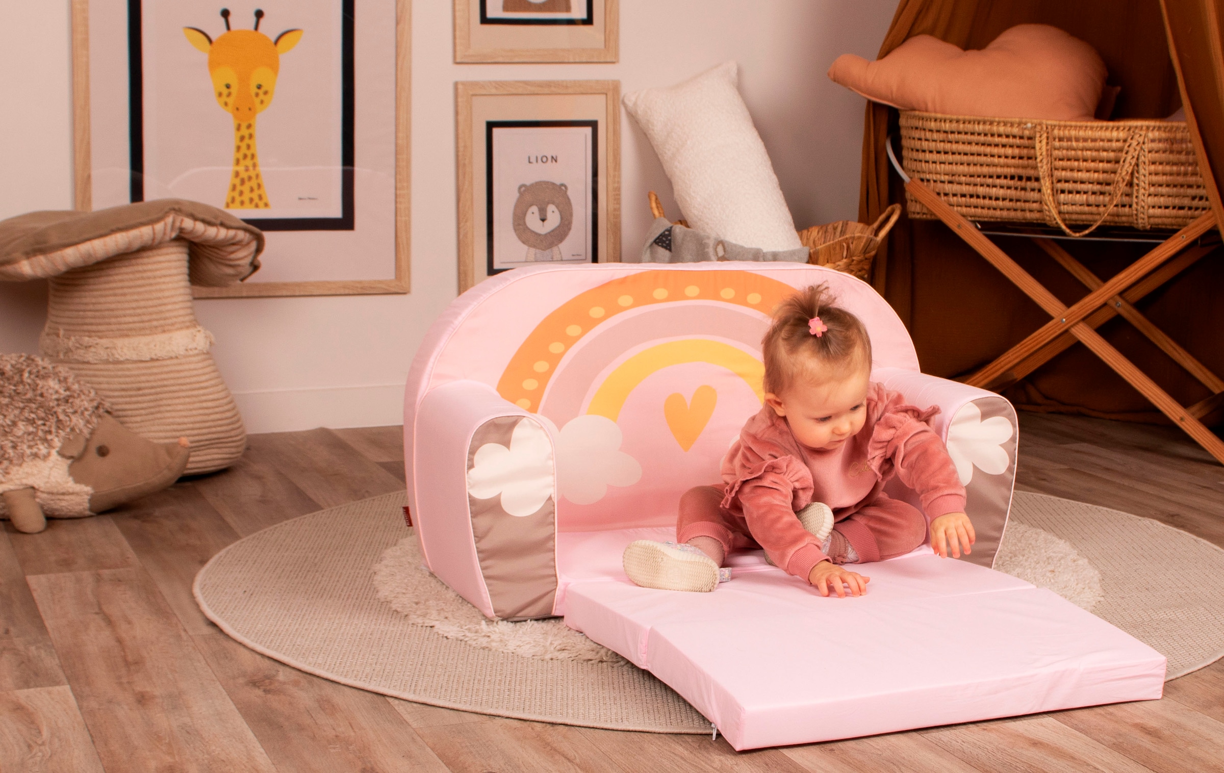 Knorrtoys® Sofa »Regenbogen«, für Kinder; Made in Europe
