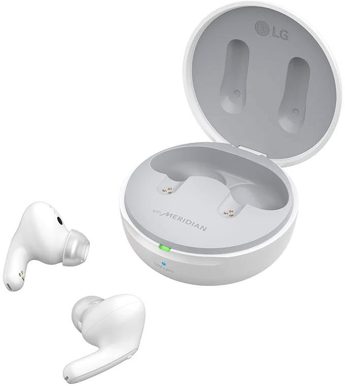 LG In-Ear-Kopfhörer »TONE Free DFP9«, Bluetooth-Wireless, Active Noise Cancelling (ANC)-Sprachsteuerung-UV-Reinigung-LED Ladestandsanzeige-Rauschunterdrückung-Echo Noise Cancellation (ENC)