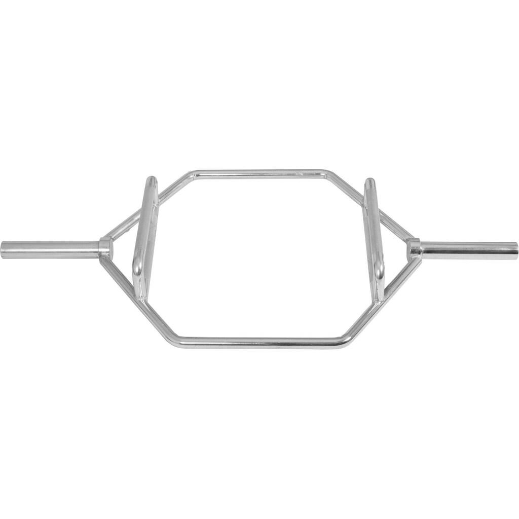 GORILLA SPORTS Langhantelstange »Hantelstange Chrom Hexagon«, Chrom-Stahl, 143 cm