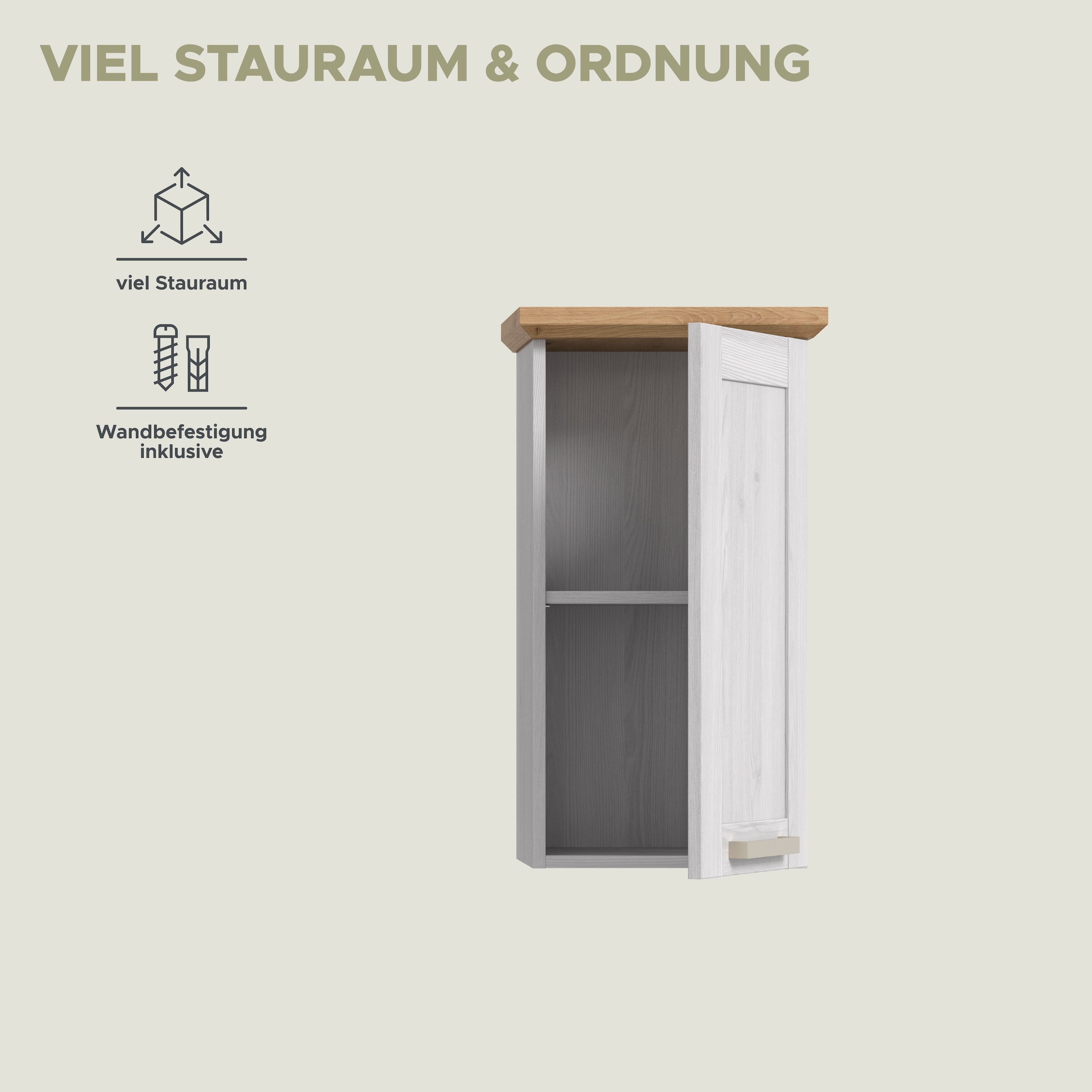 welltime Hängeschrank »COSENZA« 1 Stk. tlg. Hängeschrank, Bad, Badezimmerschrank