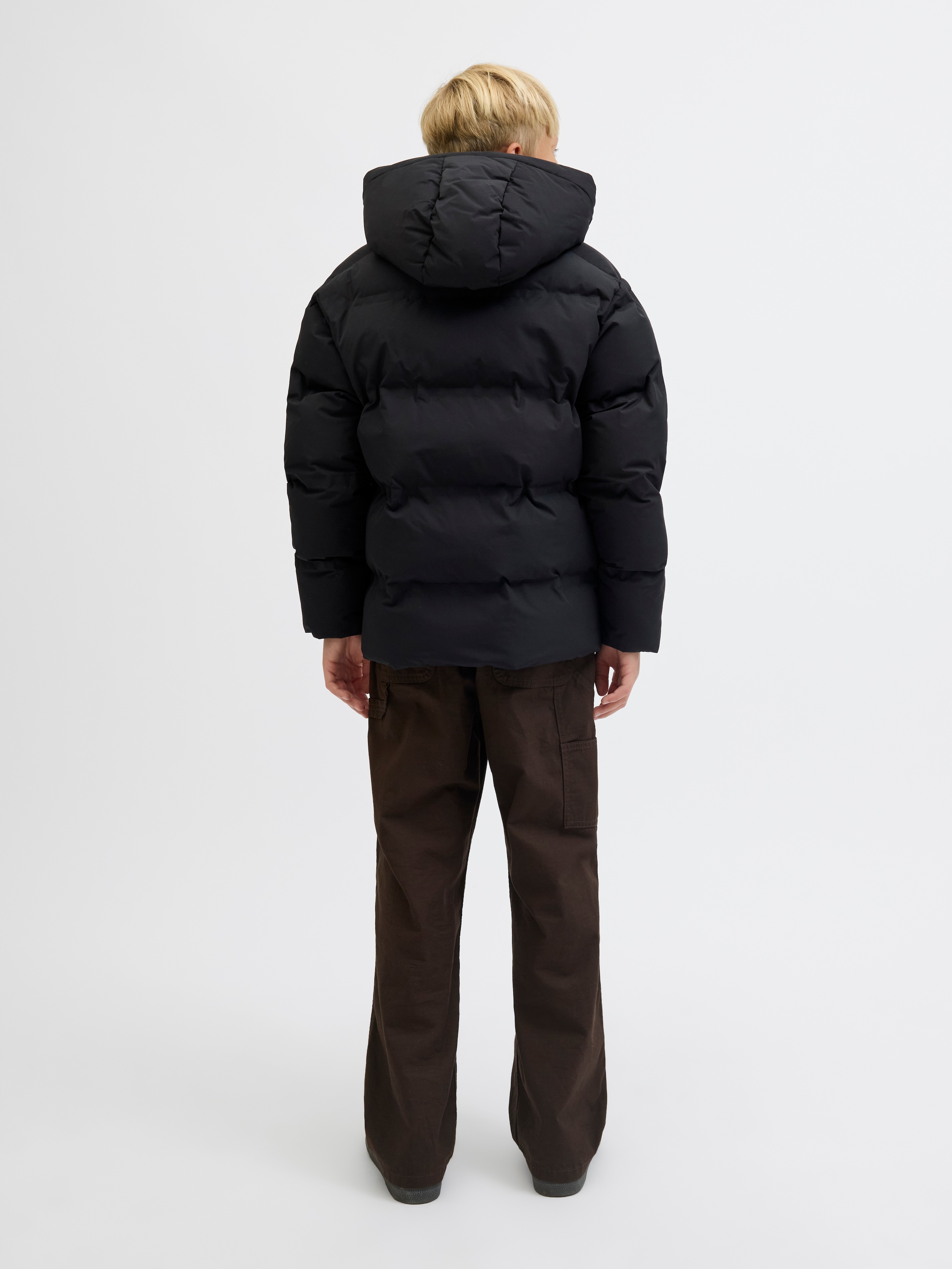 Jack & Jones Junior Steppjacke »JJESOHO PUFFER HOOD SN JNR« mit Kapuze