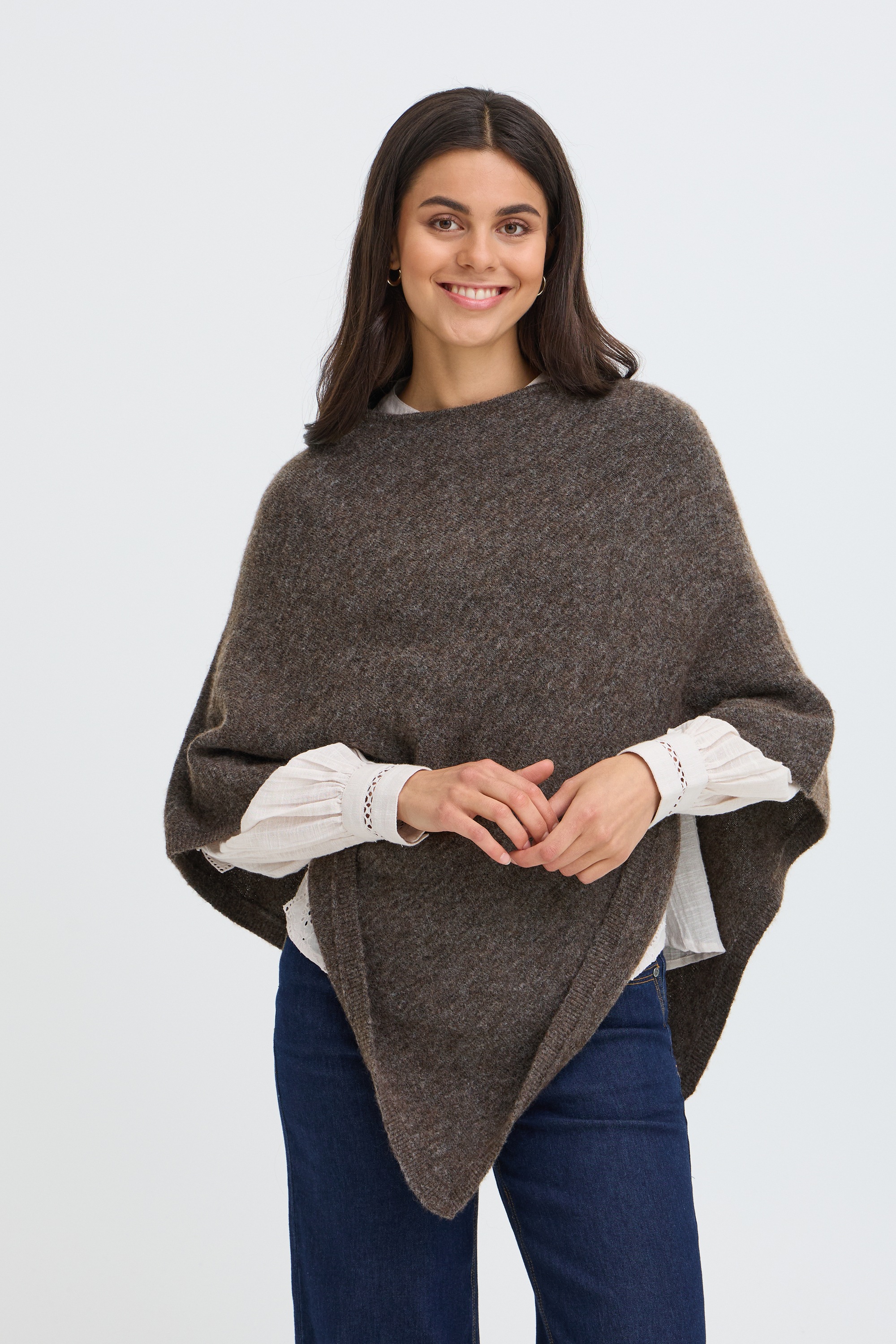 fransa Strickponcho »Damen Poncho FRSANNY«