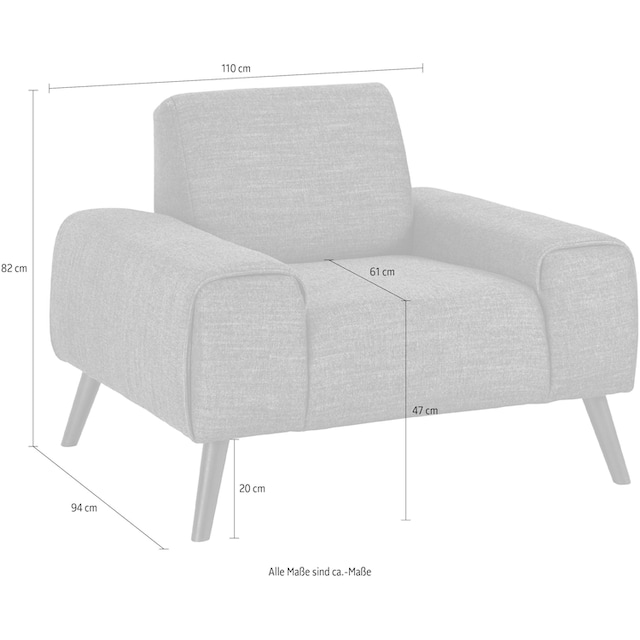 exxpo - sofa fashion Sessel »Cosimo« auf Rechnung bestellen