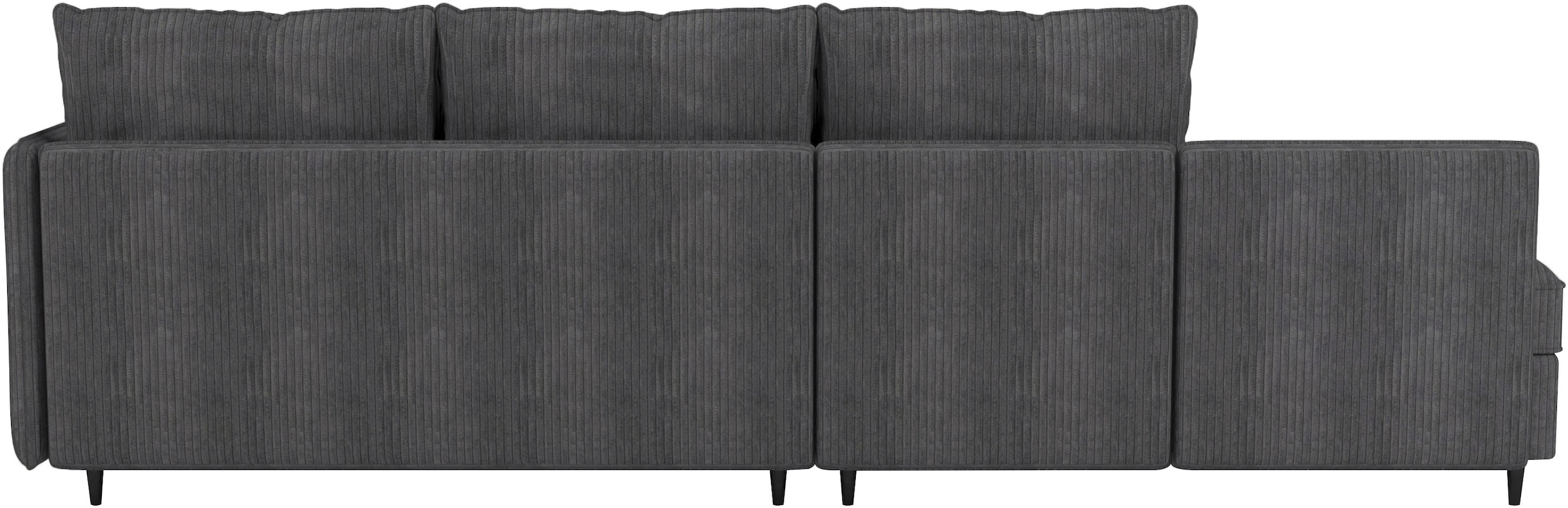 Dorel Home Ecksofa »LINDHUS, L-Form, verschiedene Stellvarianten, Modulsofa« Recamiere, Stauraum, Cord und Chenille-Bezug