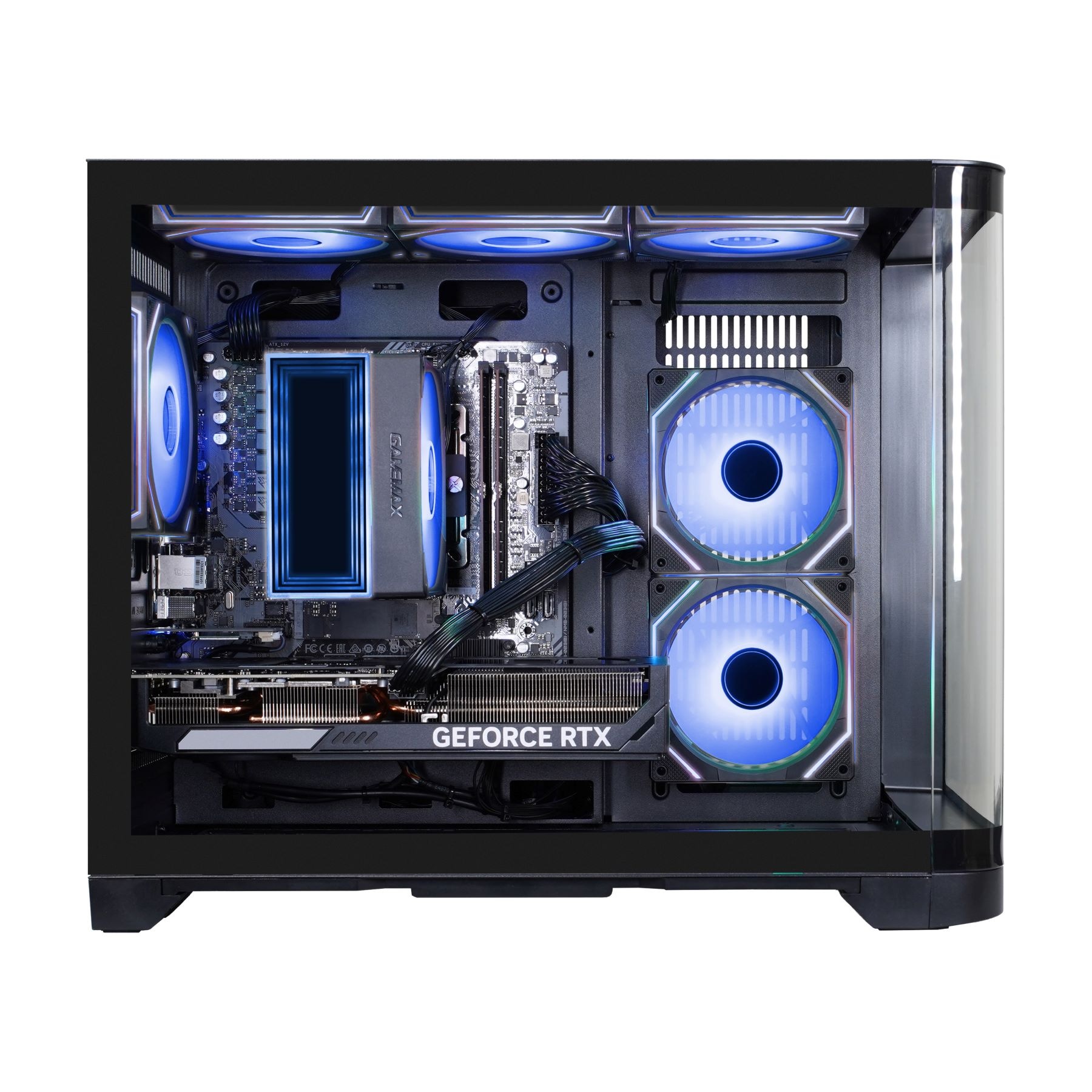 GAMEMAX PC-Komplettsystem »GigaDeal Gaming-PC-Set HYPE-M BK«, Windows 11 + Gigabyte GS32QC LED-Monitor Curved, 80 cm (32")